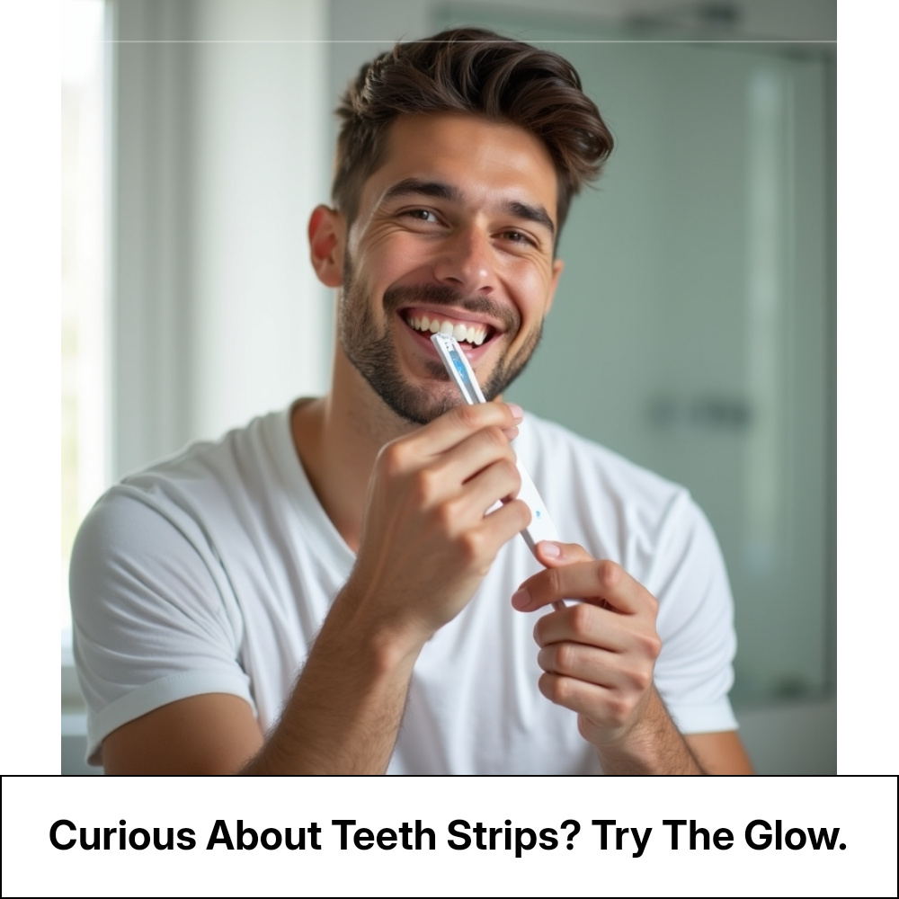 SearchLynk Revelation Facebook ad: Curious About Teeth Whitening Strips? Discover More!