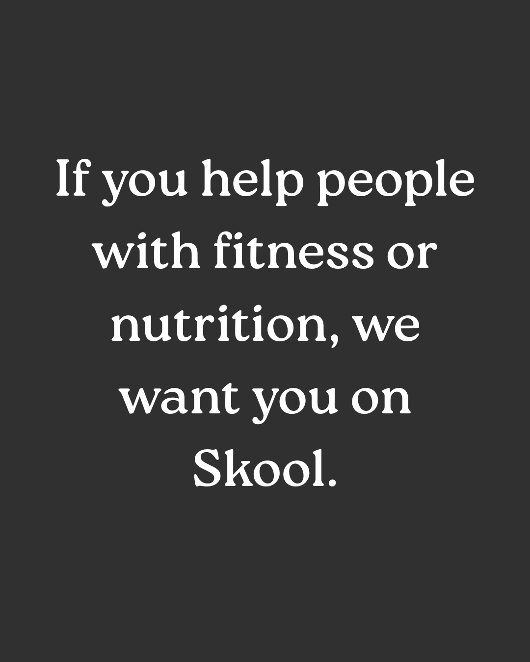 Skool Facebook ad