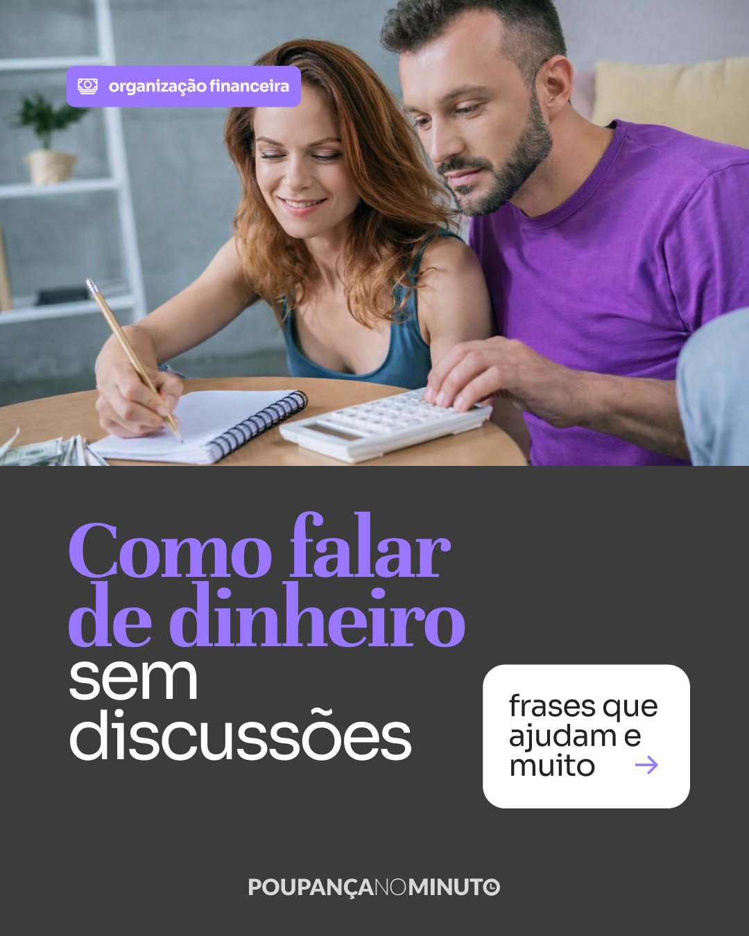 Poupança no Minuto Facebook ad: Falar de dinheiro não tem de ser sinónimo…
