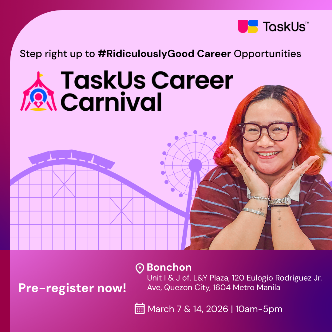 TaskUs Facebook ad