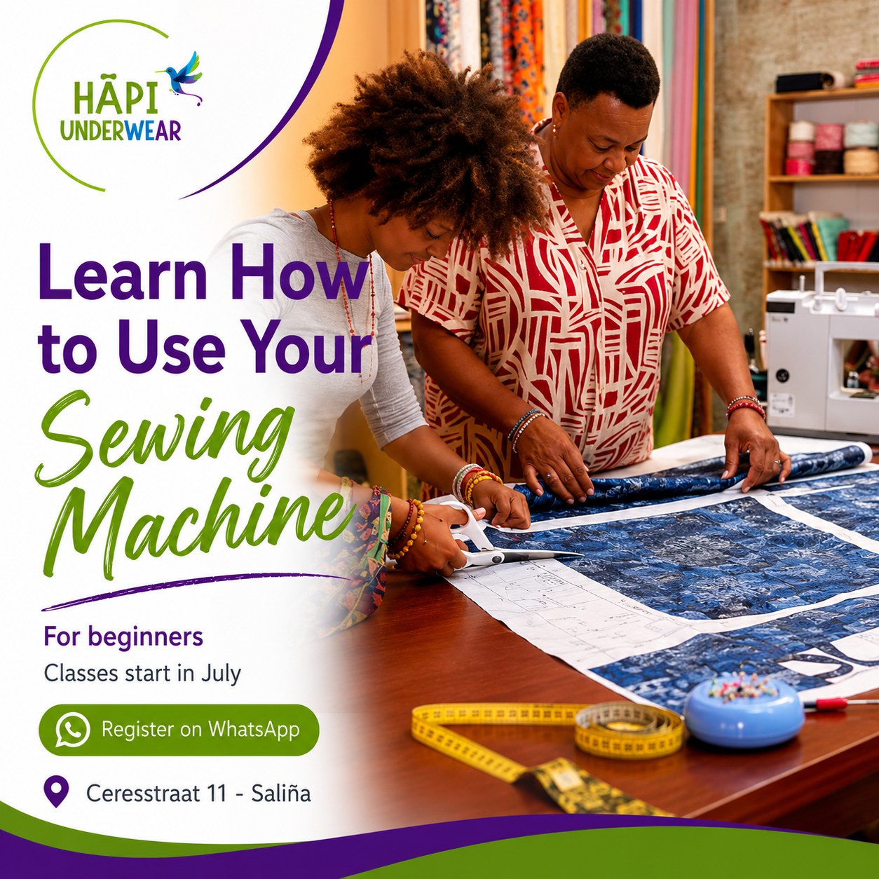 HĀPI Underwear Facebook ad: Do you have a sewing machine at home…