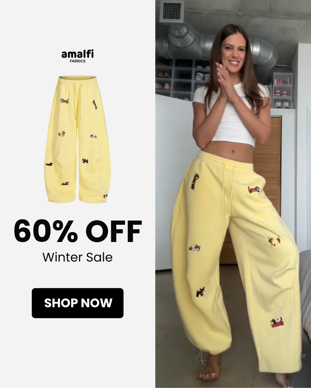 Amalfi fabrics Facebook ad