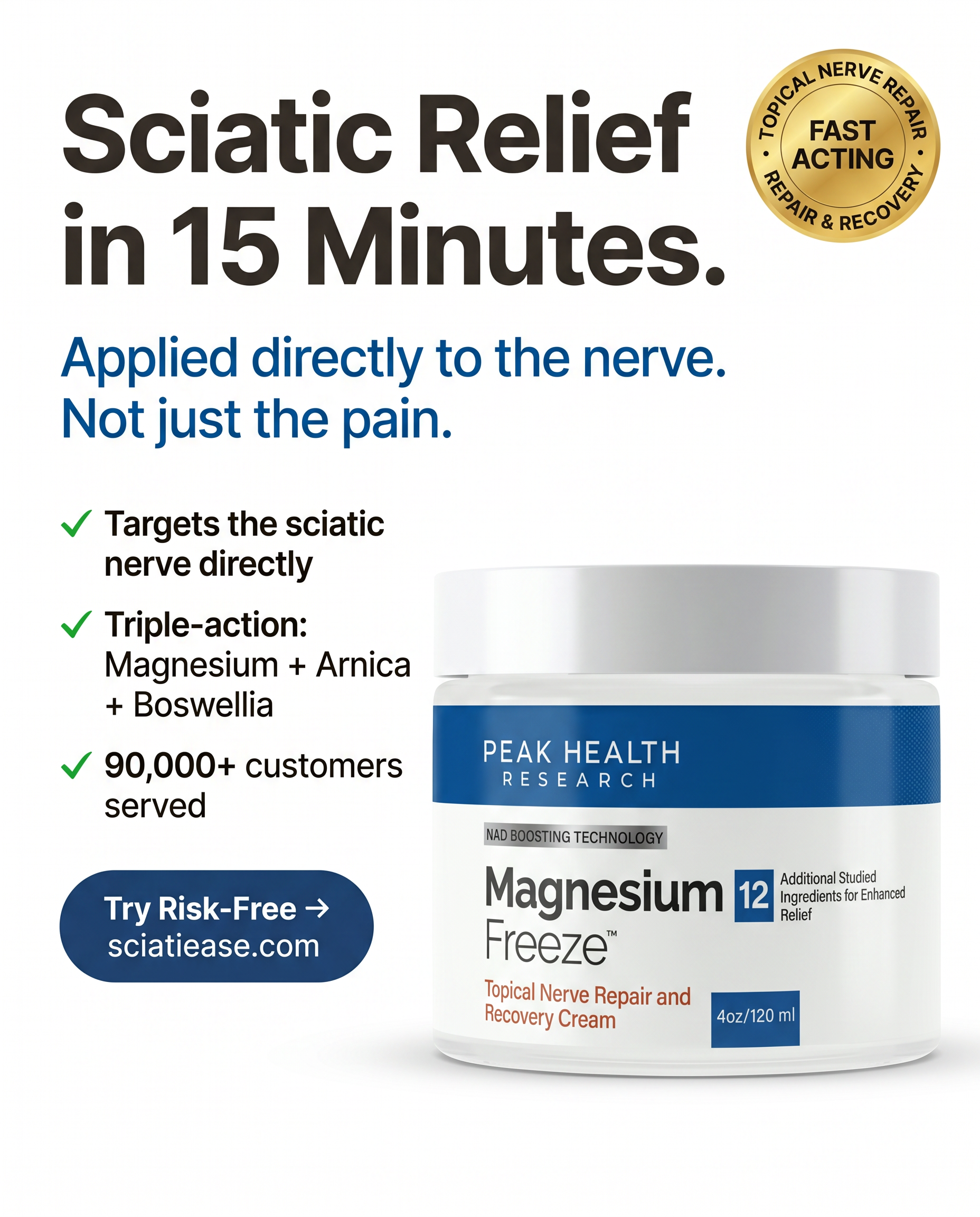 Sciatica Health Center Facebook ad