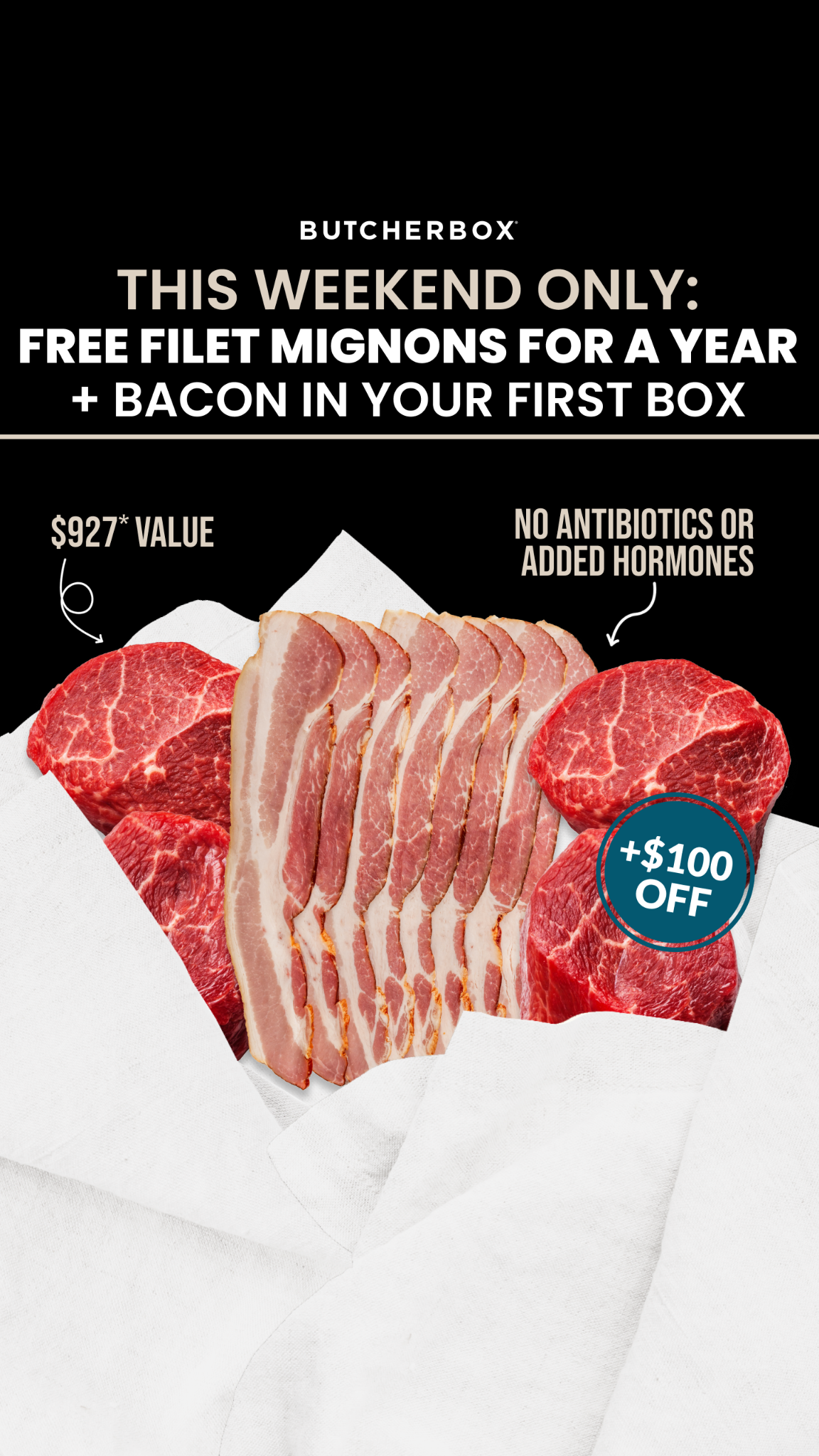 ButcherBox Facebook ad