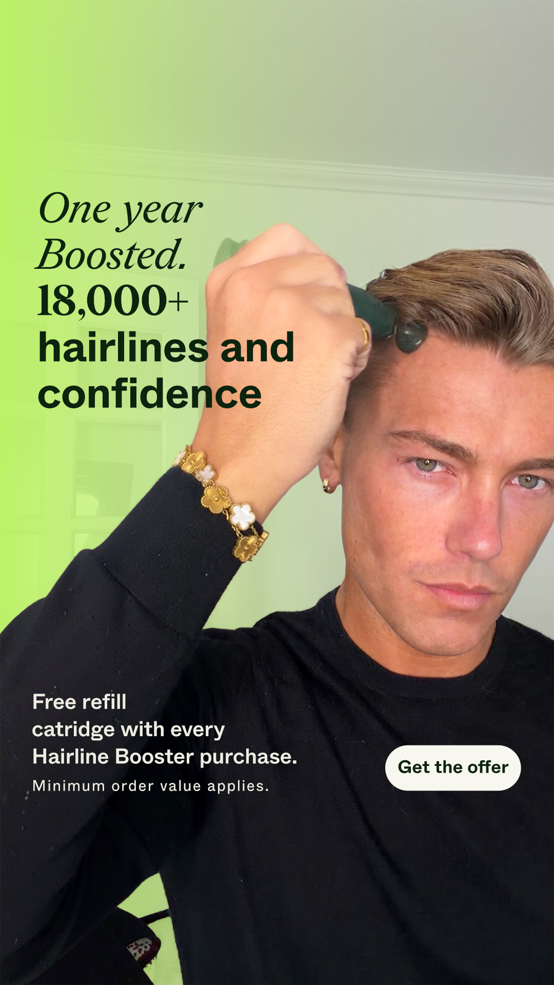 Scandinavian Biolabs Facebook ad: Add a Booster, Get a Cartridge Free