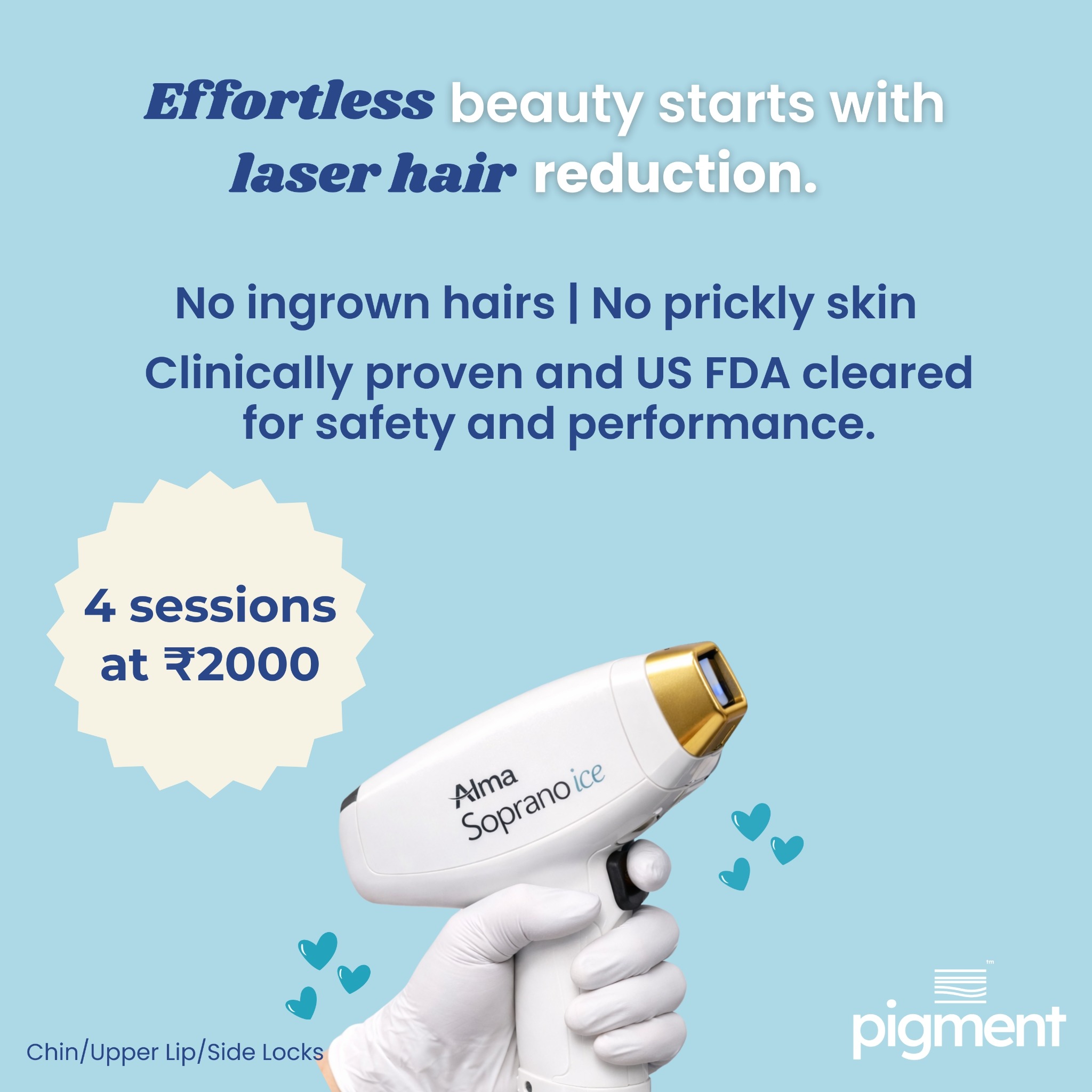 Pigment Clinic Facebook ad from Feb 16, 2026