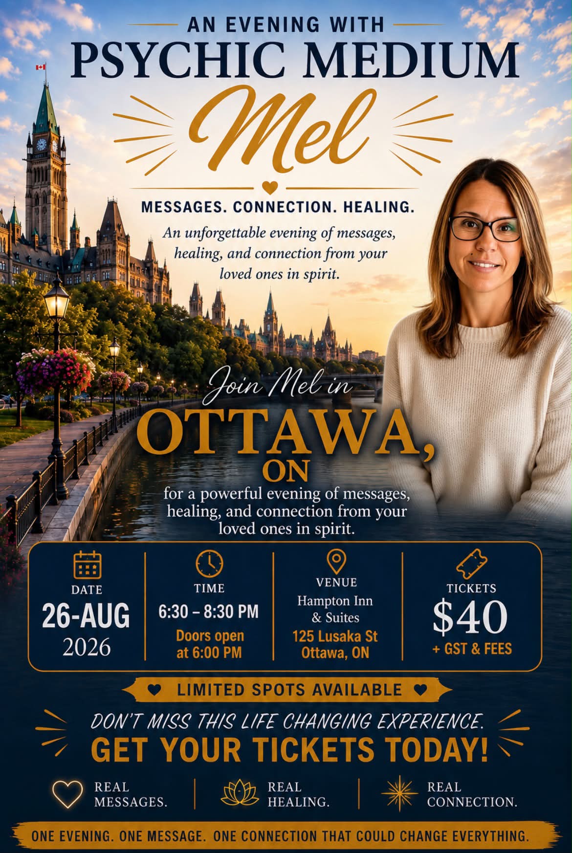 Serenity Mediumship & Reiki by Mel Facebook ad: Messages From the Beyond With Psychic Medium Mel