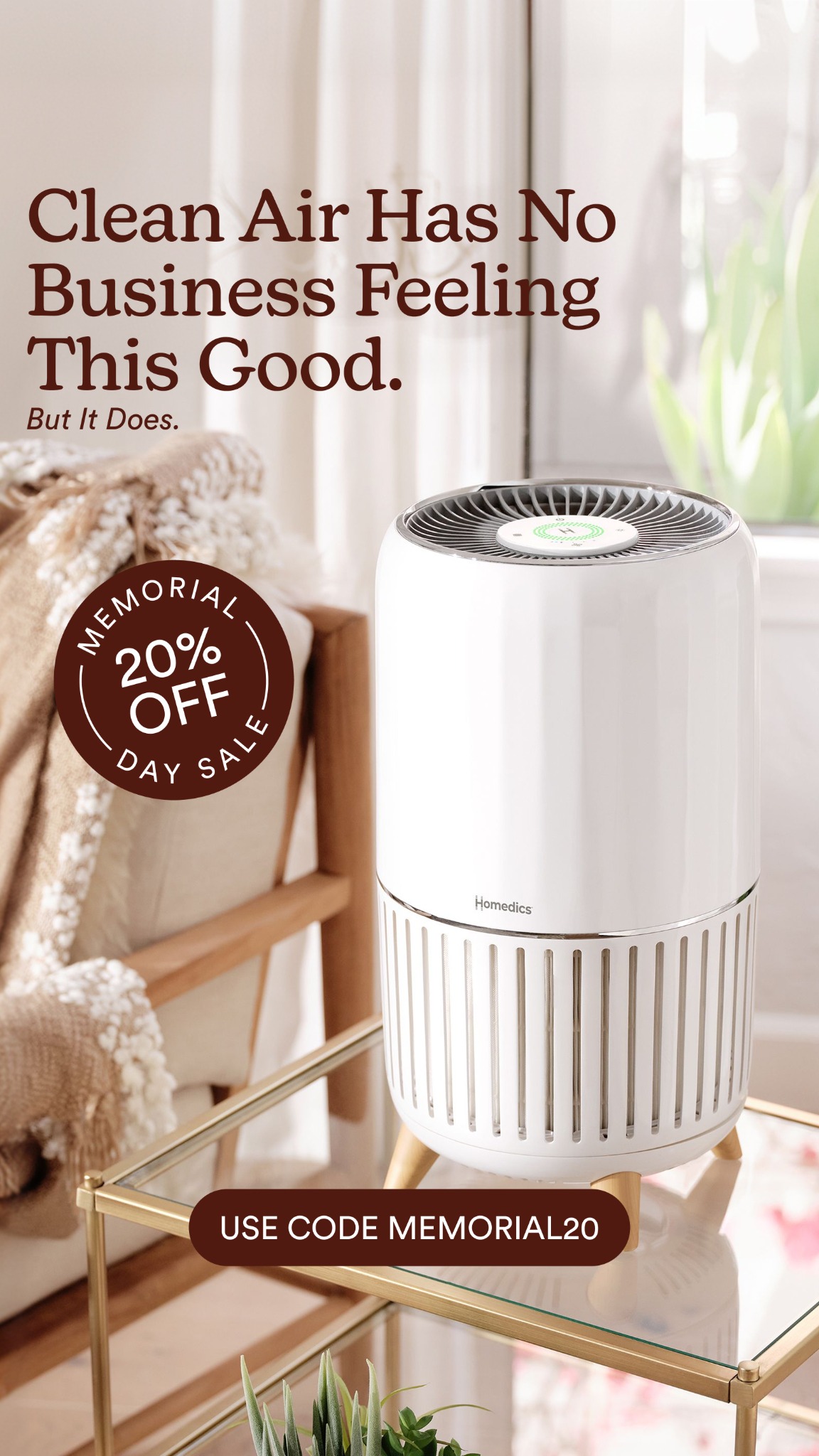 Homedics Facebook ad