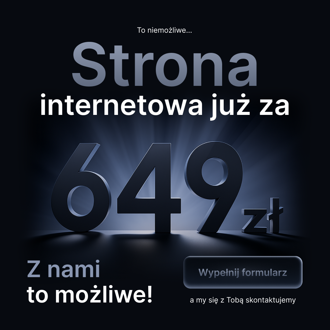 IT-Make.pl Facebook ad: Strona internetowa już za 649 zł!