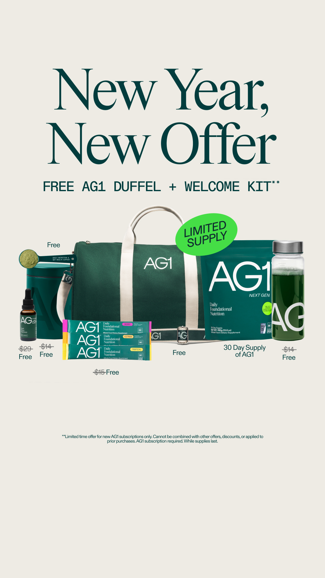 AG1 by Athletic Greens Facebook ad