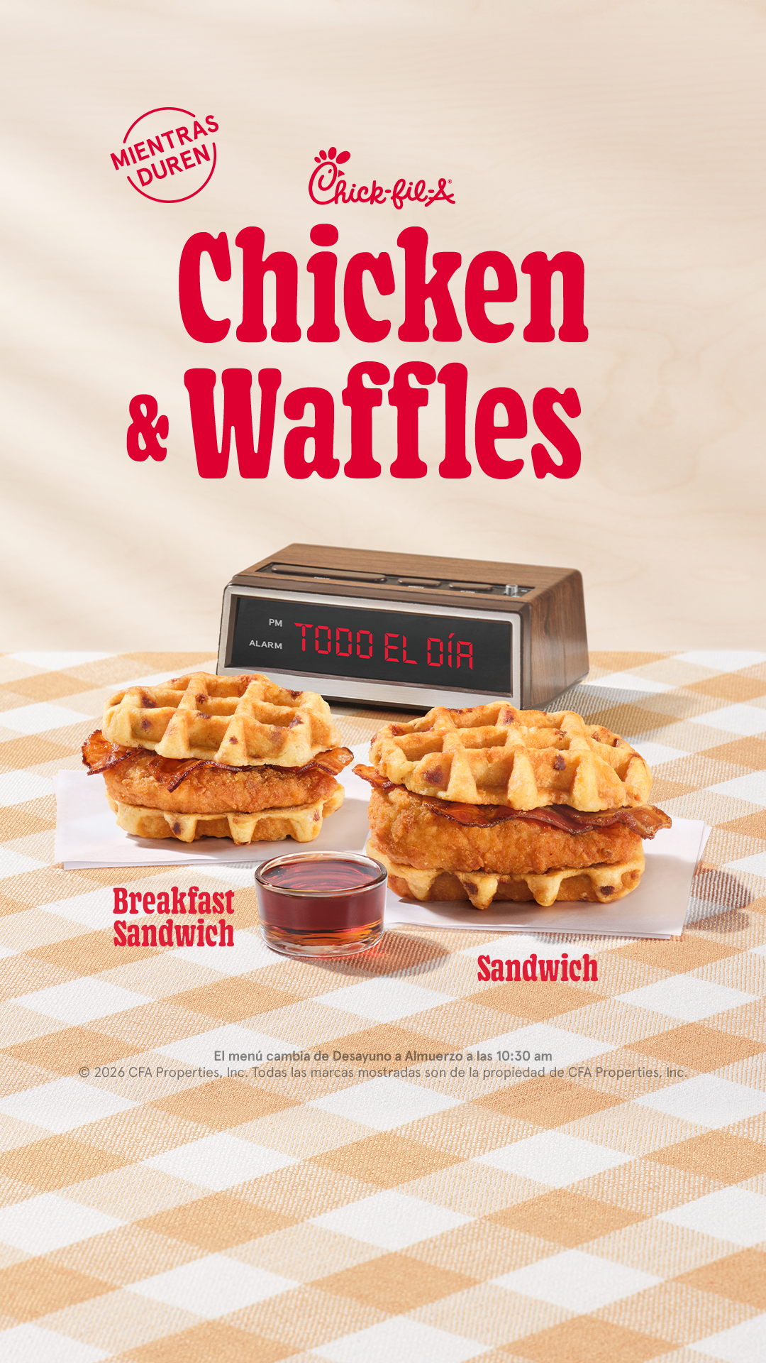 Chick-fil-A Facebook ad: Chicken & Waffles
