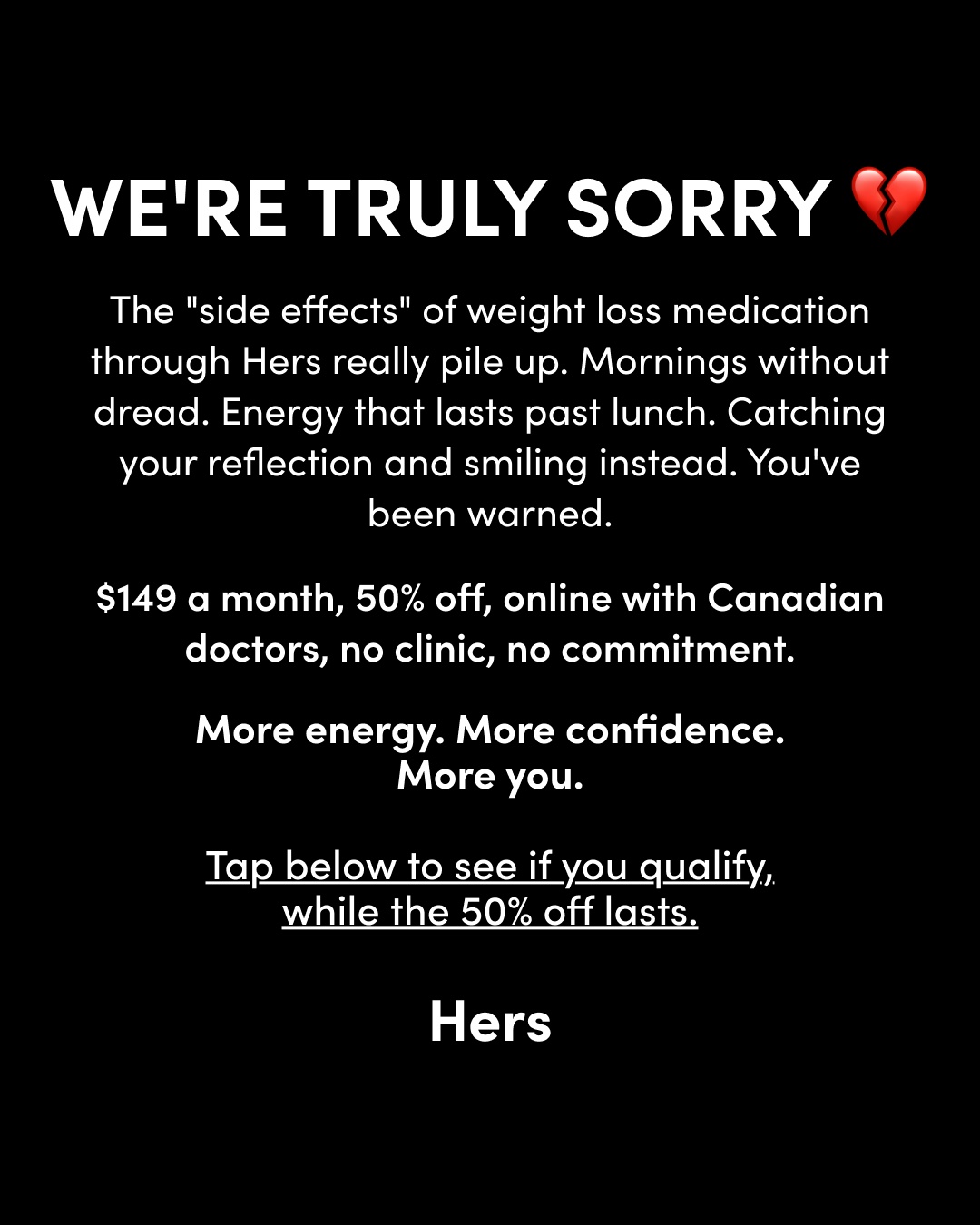 Hers Facebook ad