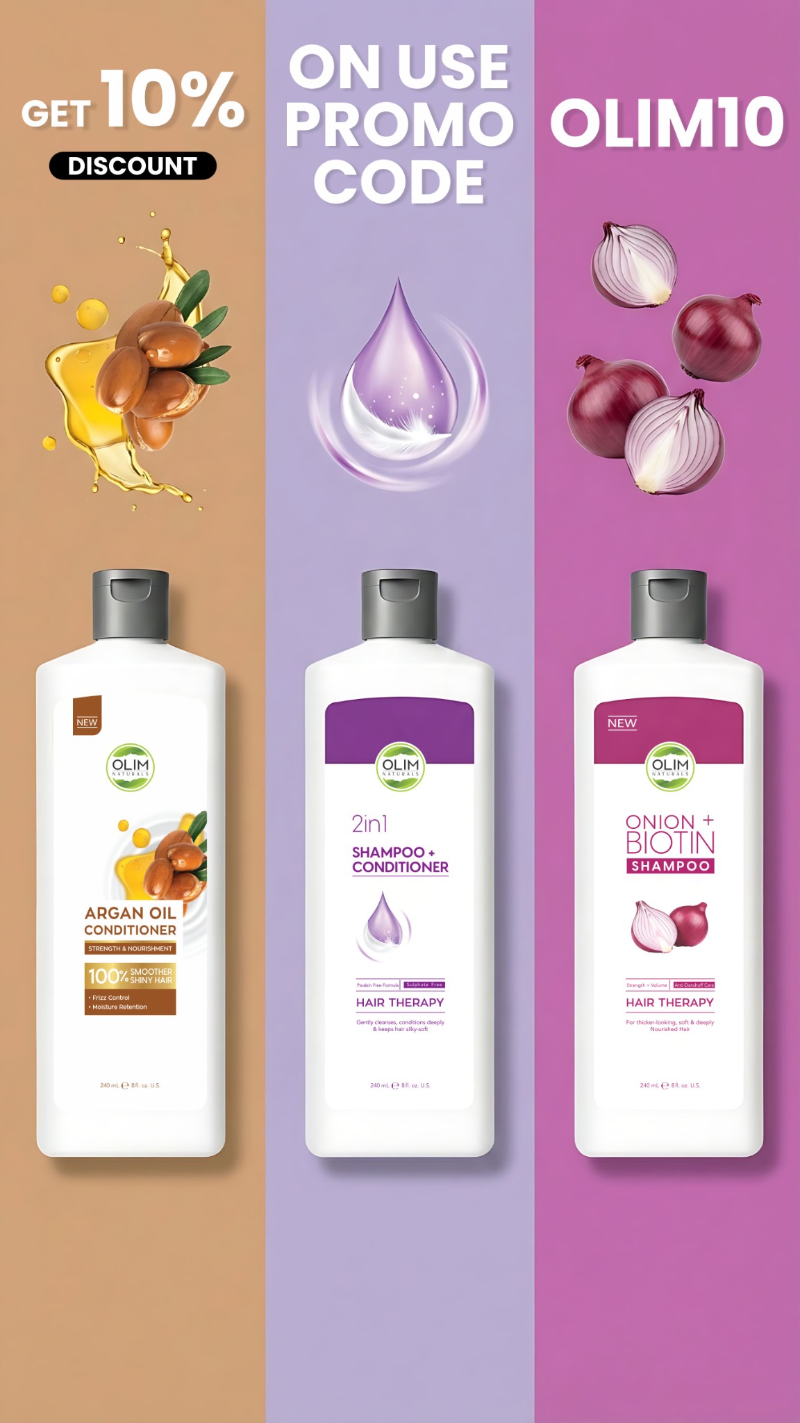 Olim Naturals Facebook ad