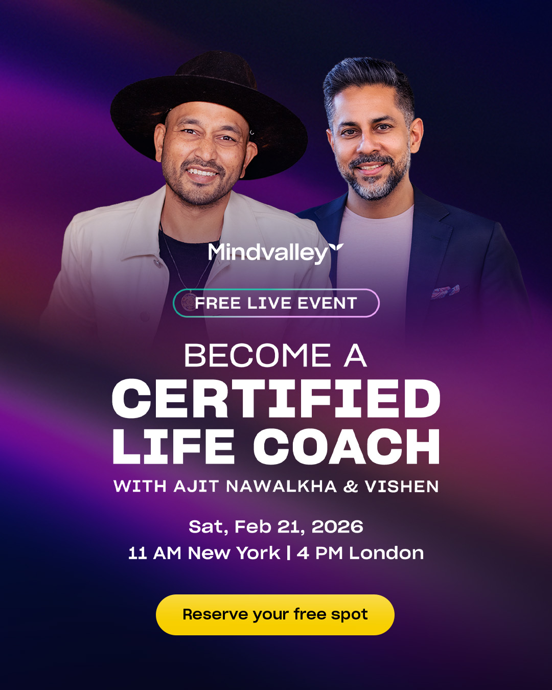 Mindvalley Facebook ad