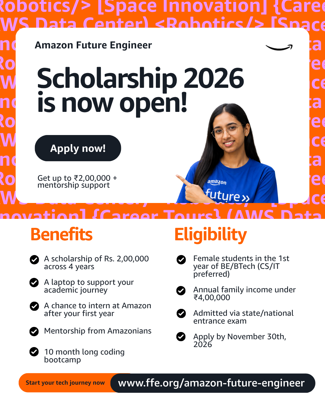 Foundation For Excellence Facebook ad: Scholarship worth INR 2,00,000