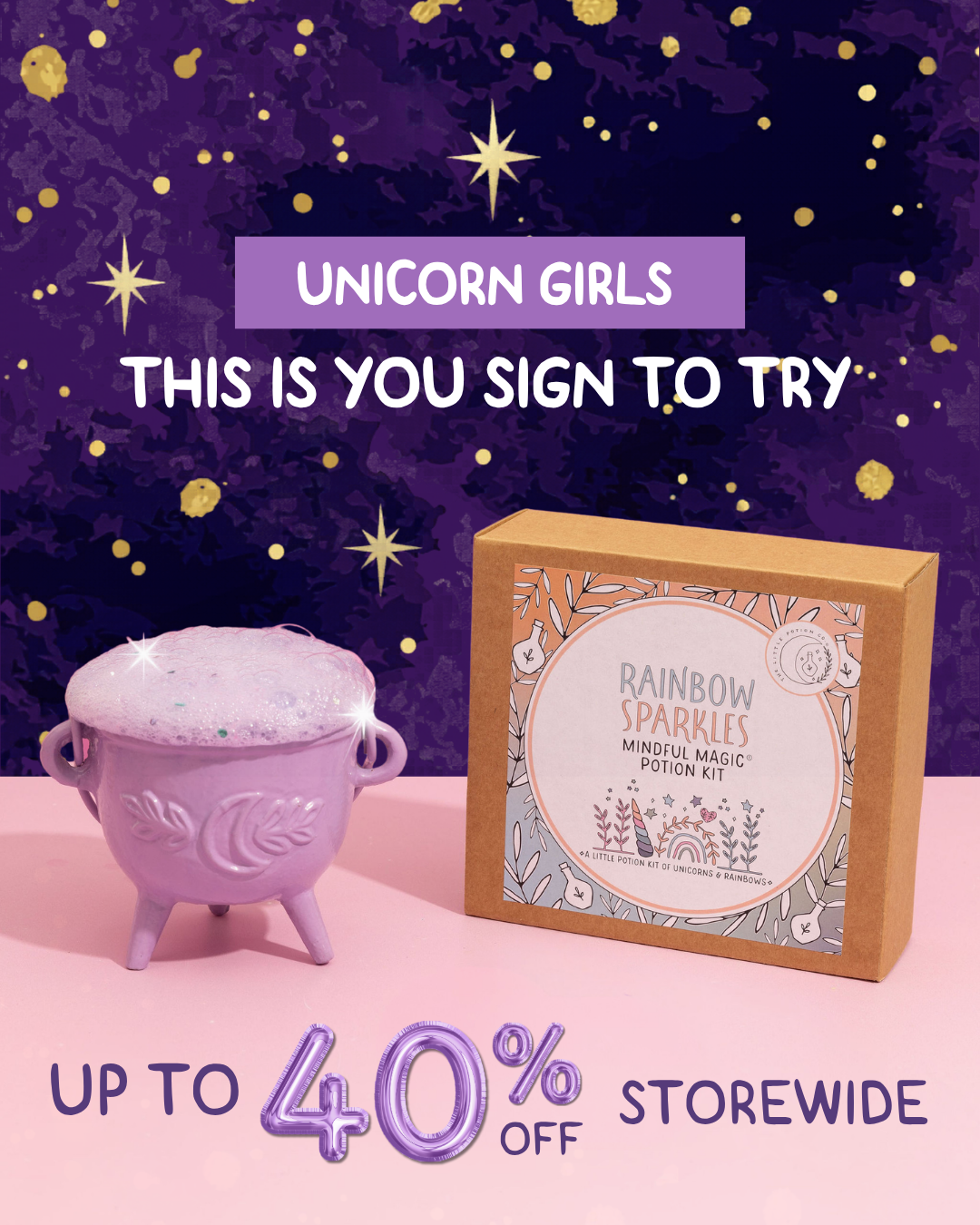 The Little Potion Co Facebook ad