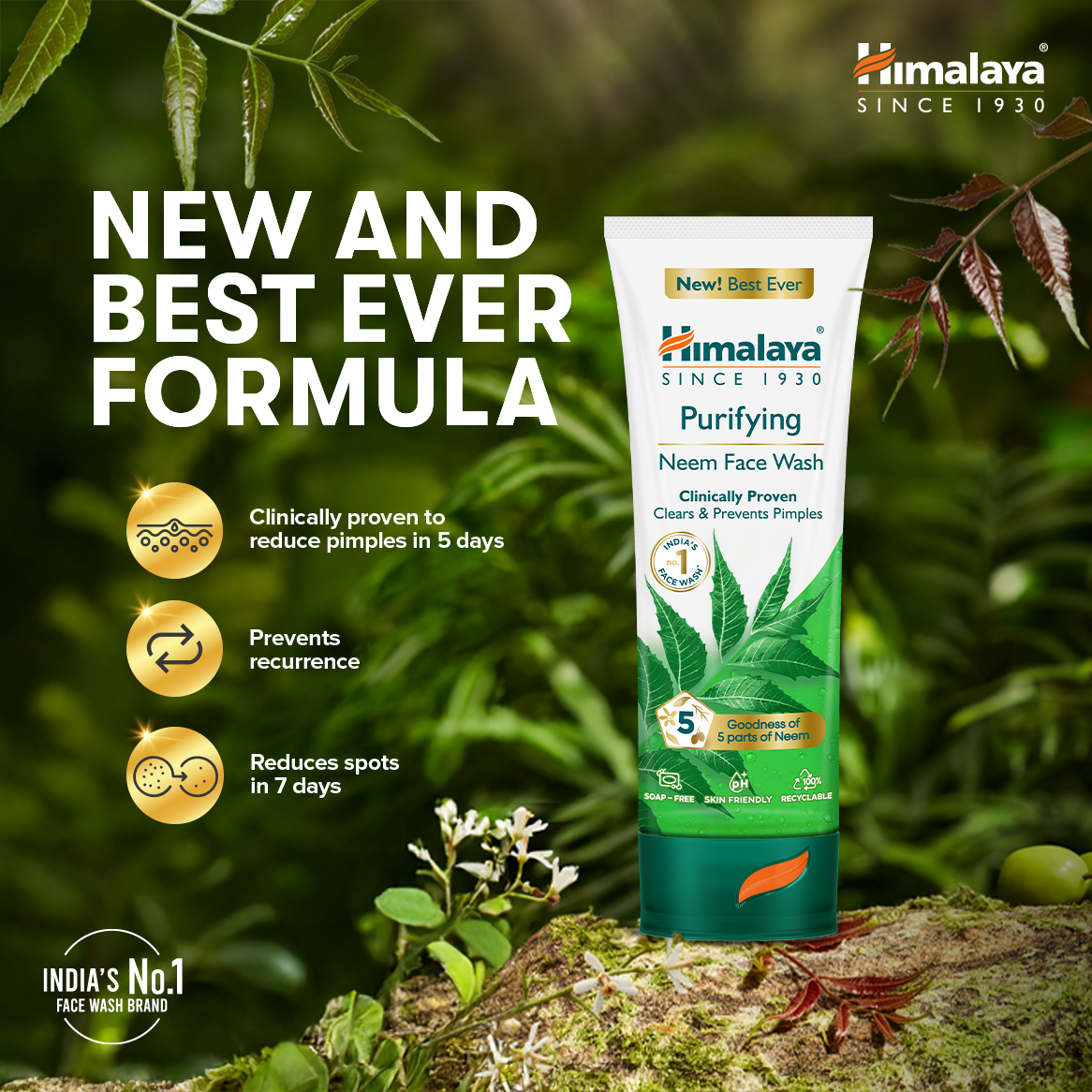 Himalaya FaceCare Facebook ad: Skip the pimple episodes