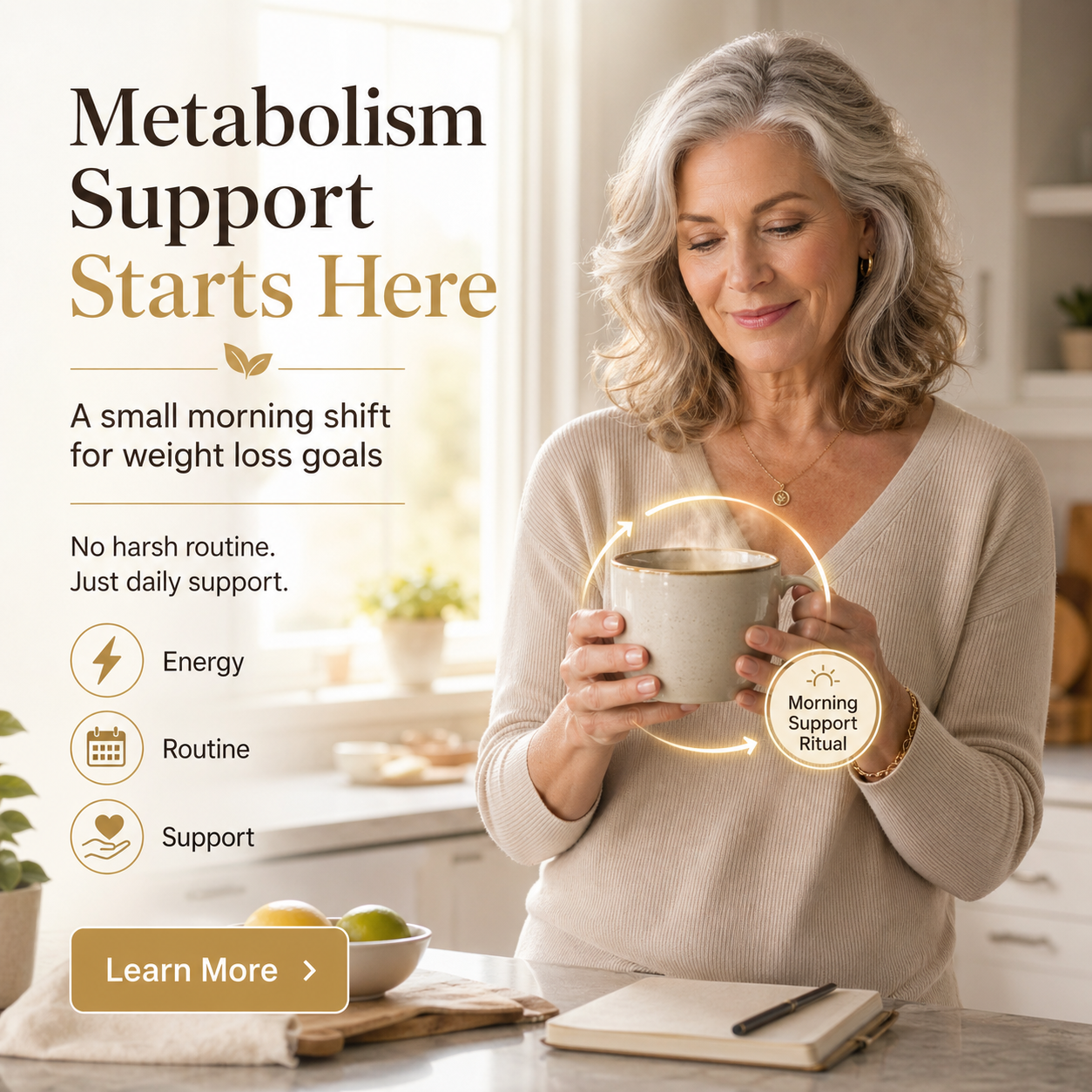Dr Rebecca Collins - Weight Loss Coach Facebook ad: Not Another Harsh Fat-Burner