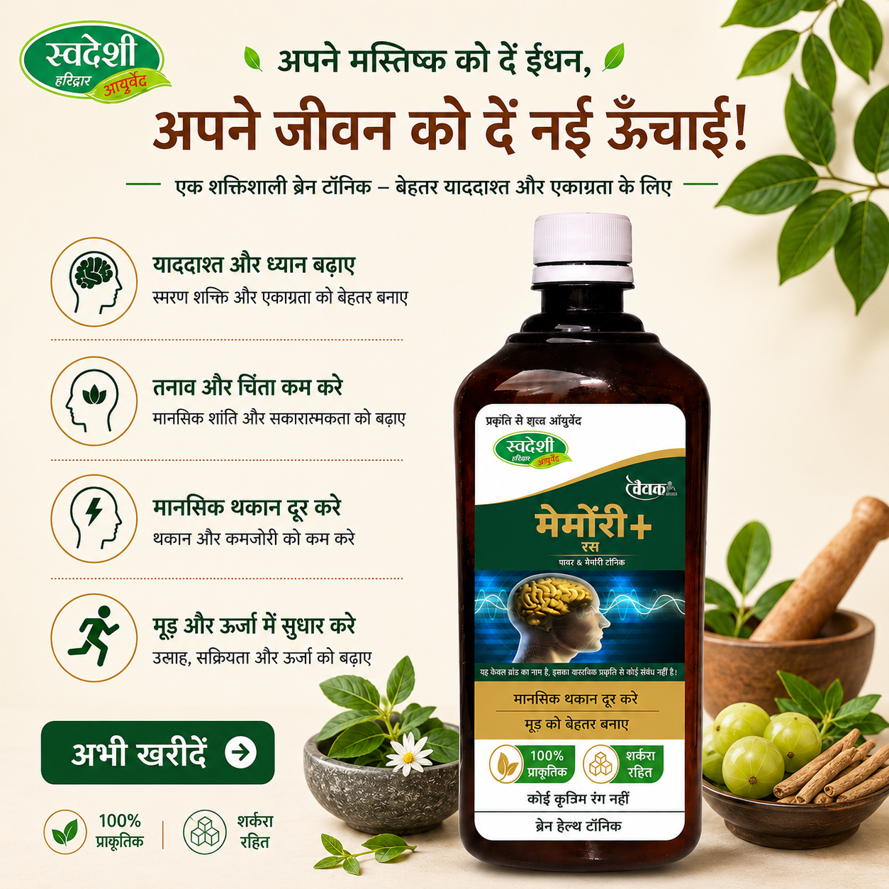 Swadeshi Ayurved Facebook ad