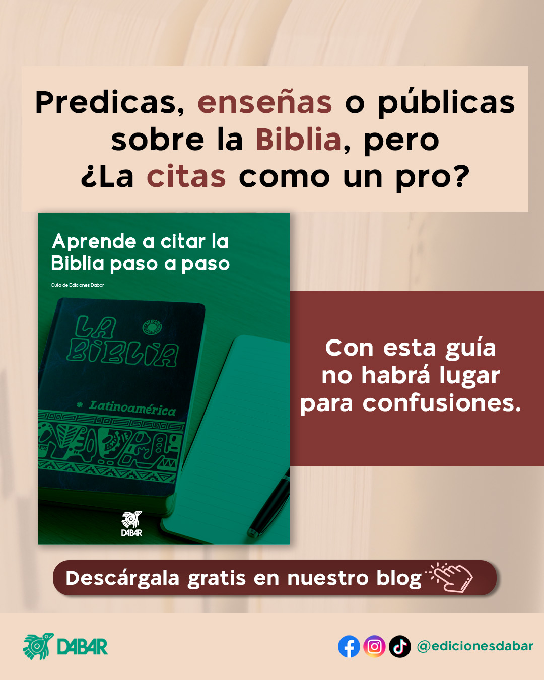 Dabar Facebook ad: Visita nuestro blog