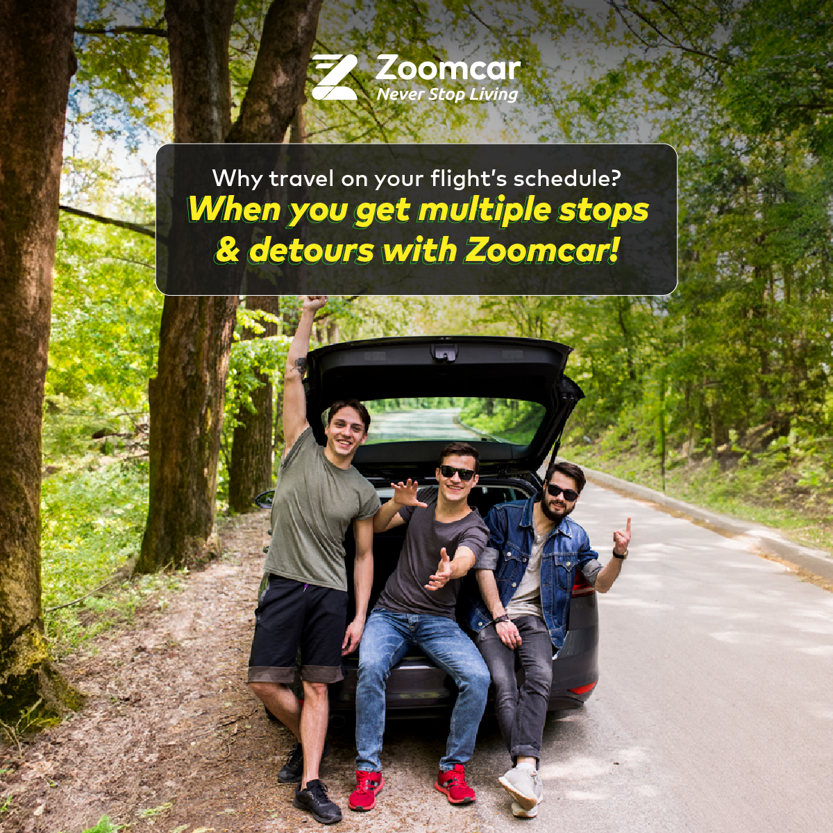 Zoomcar Facebook ad
