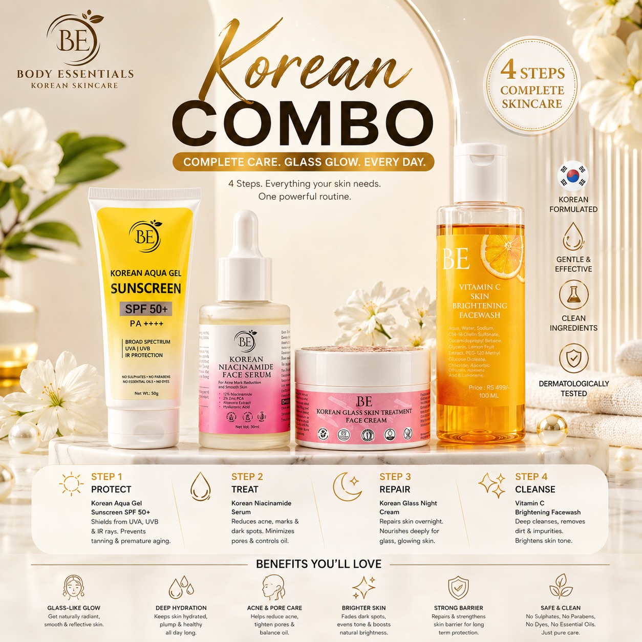 Be skincare Facebook ad: Chat with us
