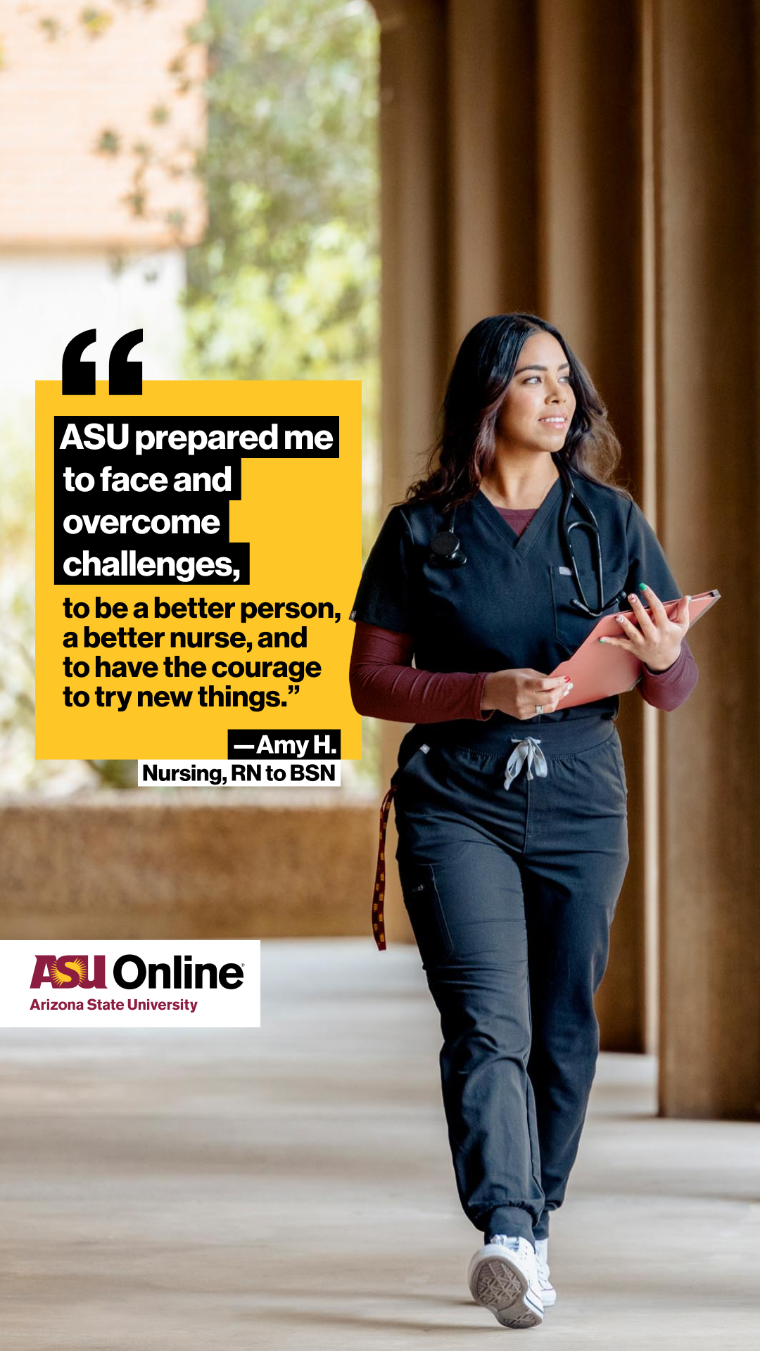 ASU Online Facebook ad