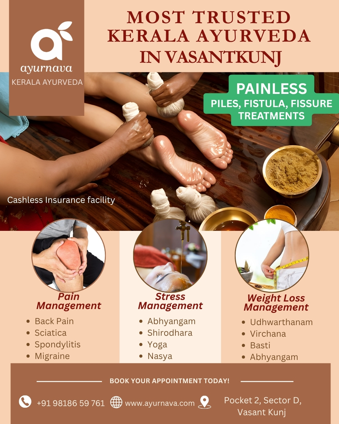 Ayurnava Kerala Ayurveda Facebook ad