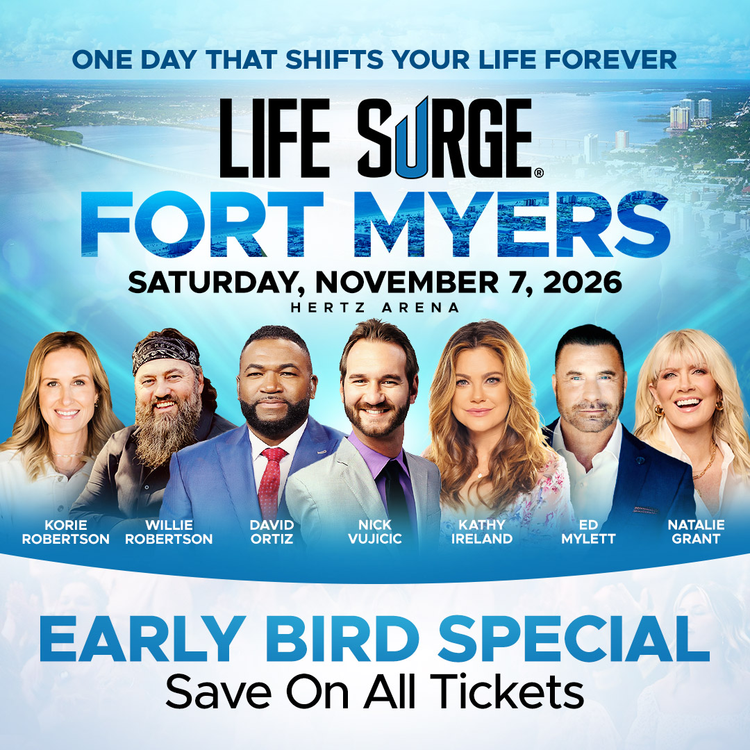 LIFE SURGE Facebook ad: Get Your Early Bird Tickets Today