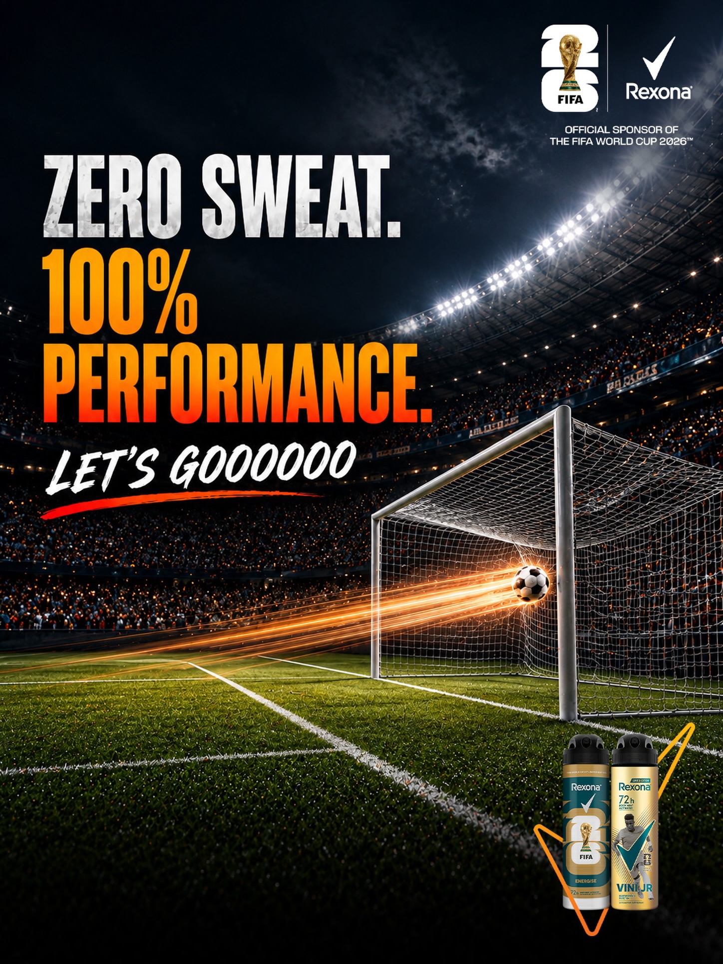 Rexona Facebook ad: Pressure creates legends