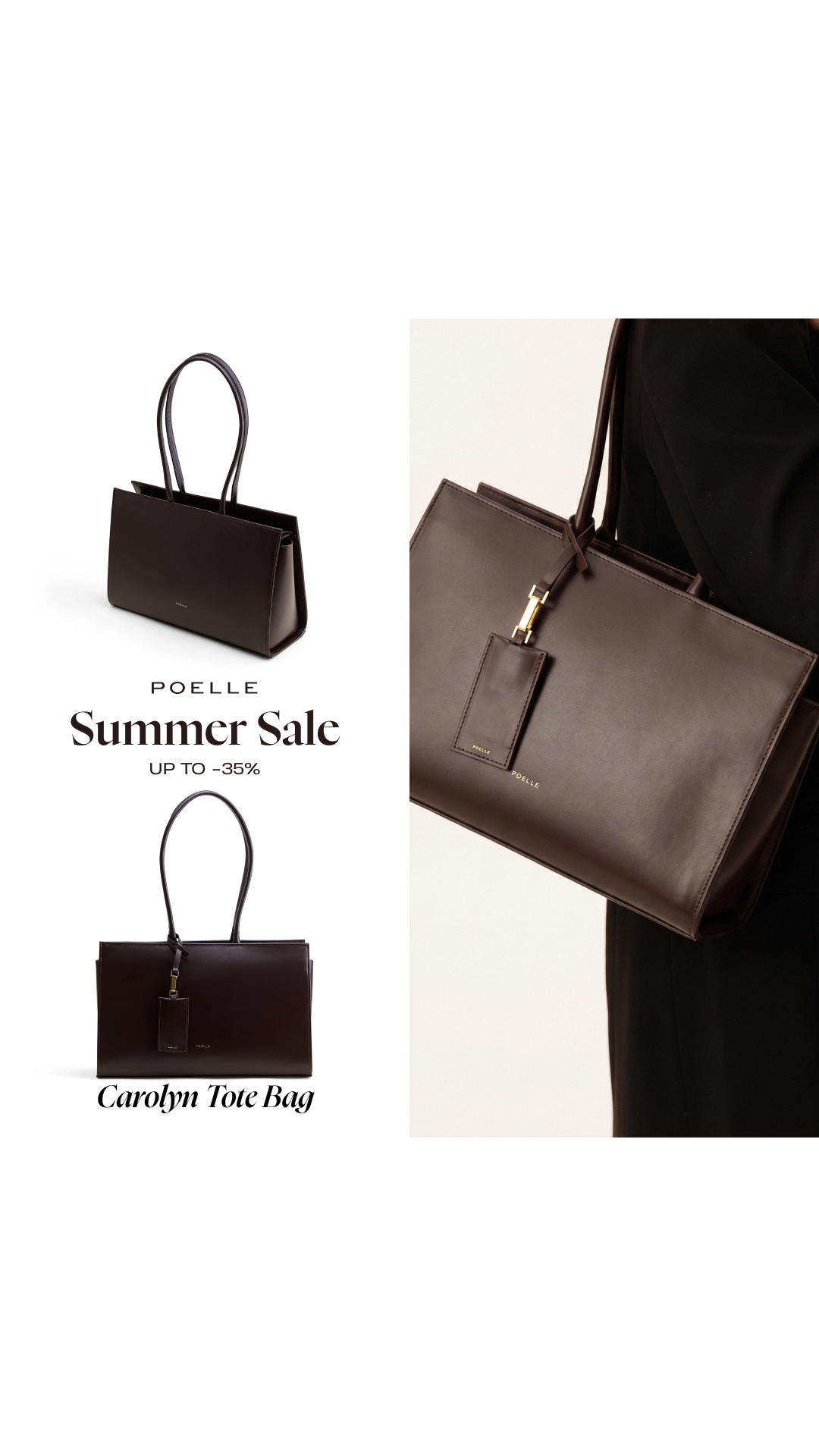 Poelle Facebook ad: Summer sale up to 35%