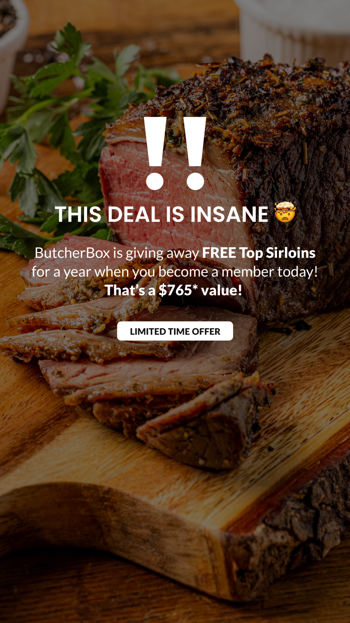 ButcherBox Facebook ad