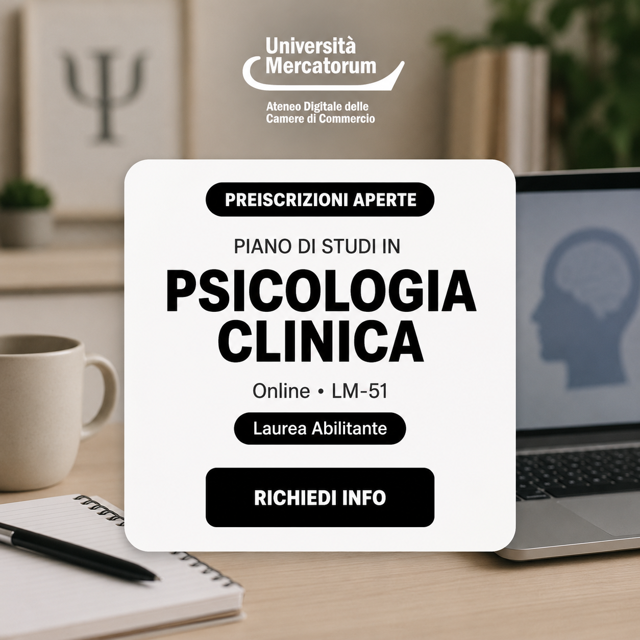 Università Mercatorum Facebook ad: Psicologia Online