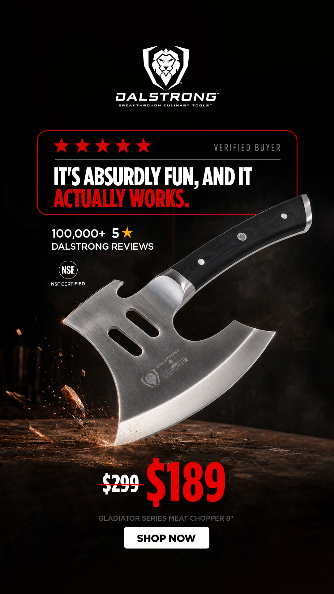 Dalstrong Facebook ad