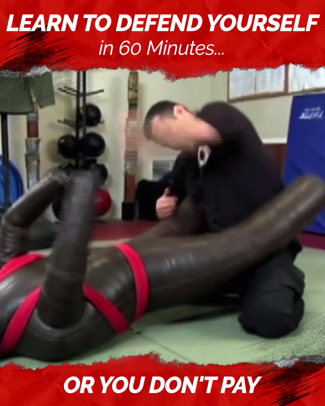 The Self Defense Company Facebook ad: Order The Combatives Fast Course Today!