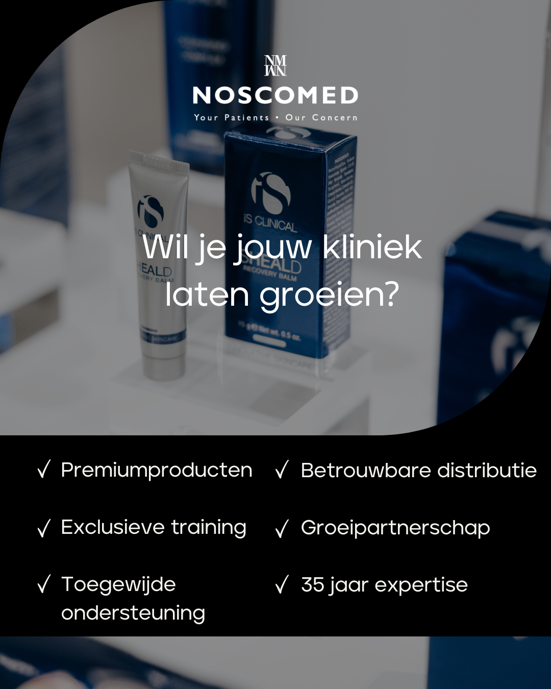 Noscomed Medical Supply Facebook ad: Wordt onderdeel van ons universum