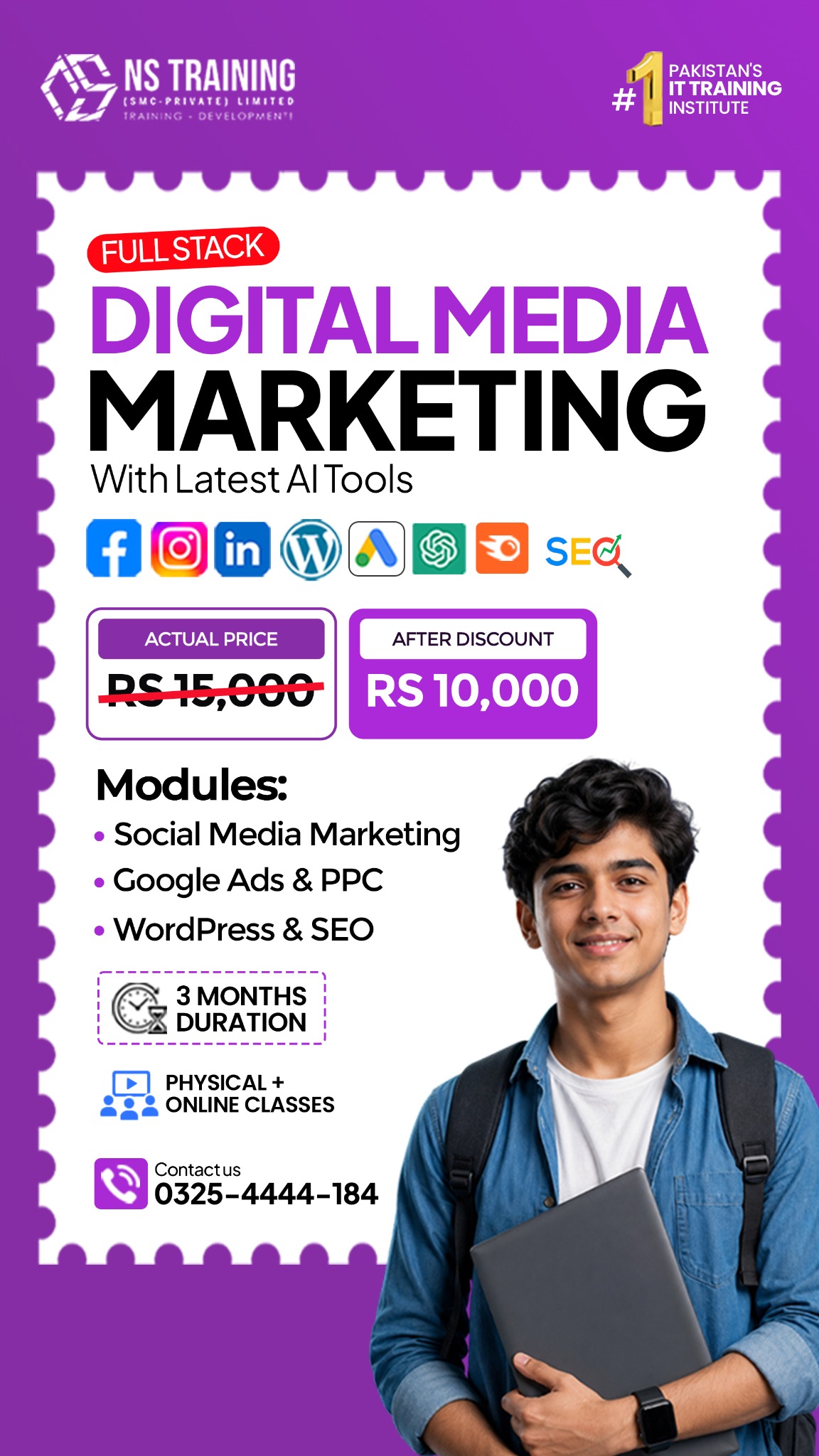 NS Training SMC PVT Ltd Facebook ad