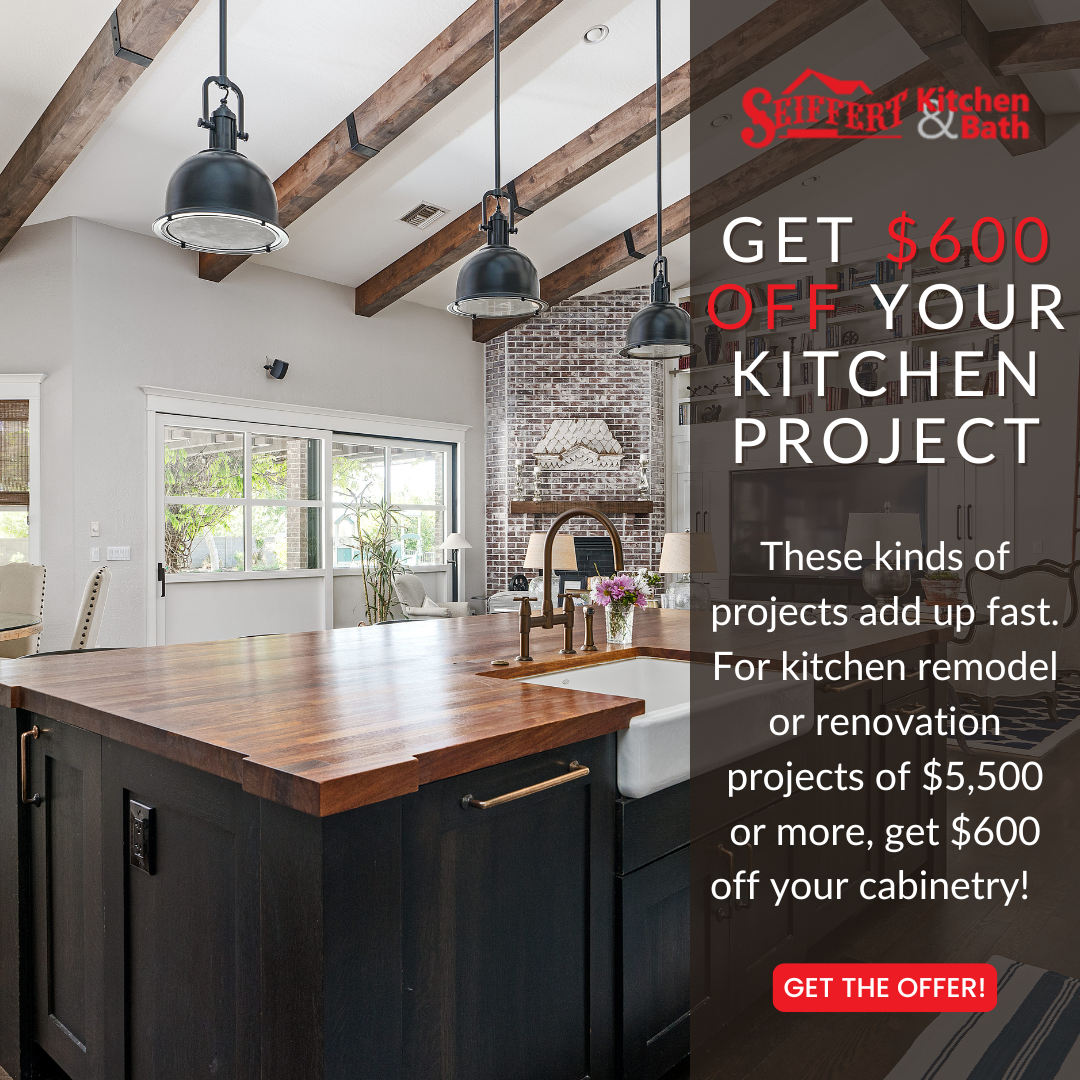 Quad City Kitchens- Seiffert Kitchen & Bath Facebook ad: Kitchen Savings Unlocked