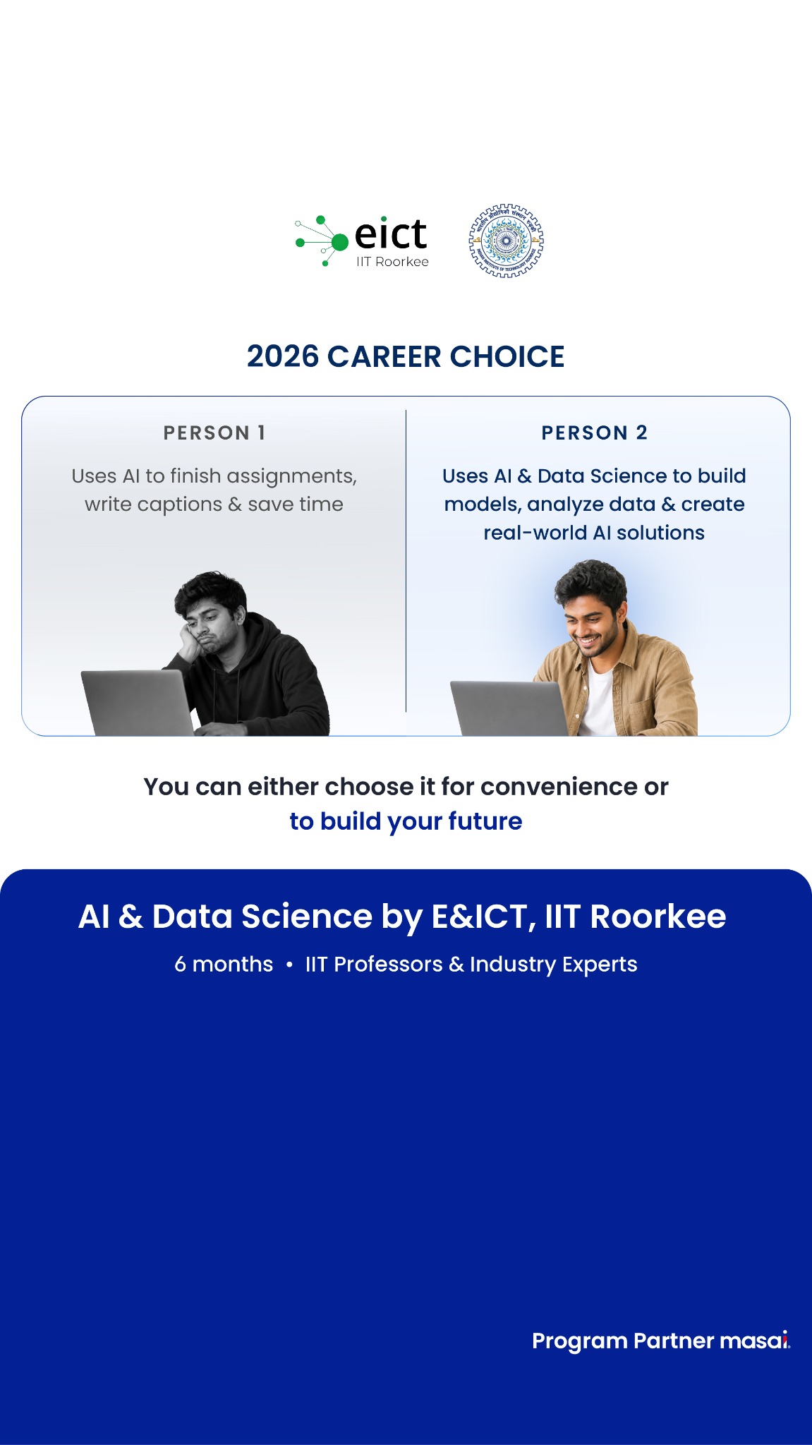 E&ICT Academy, IIT Roorkee Facebook ad