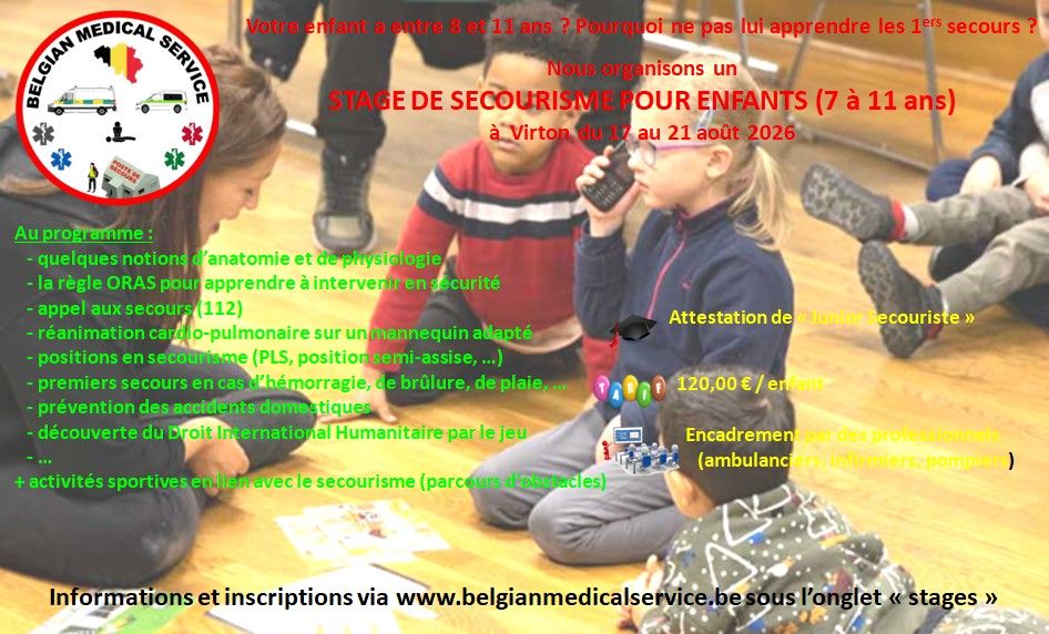 Belgian Medical Service Facebook ad: Votre enfant a entre 7 et 11 ans?