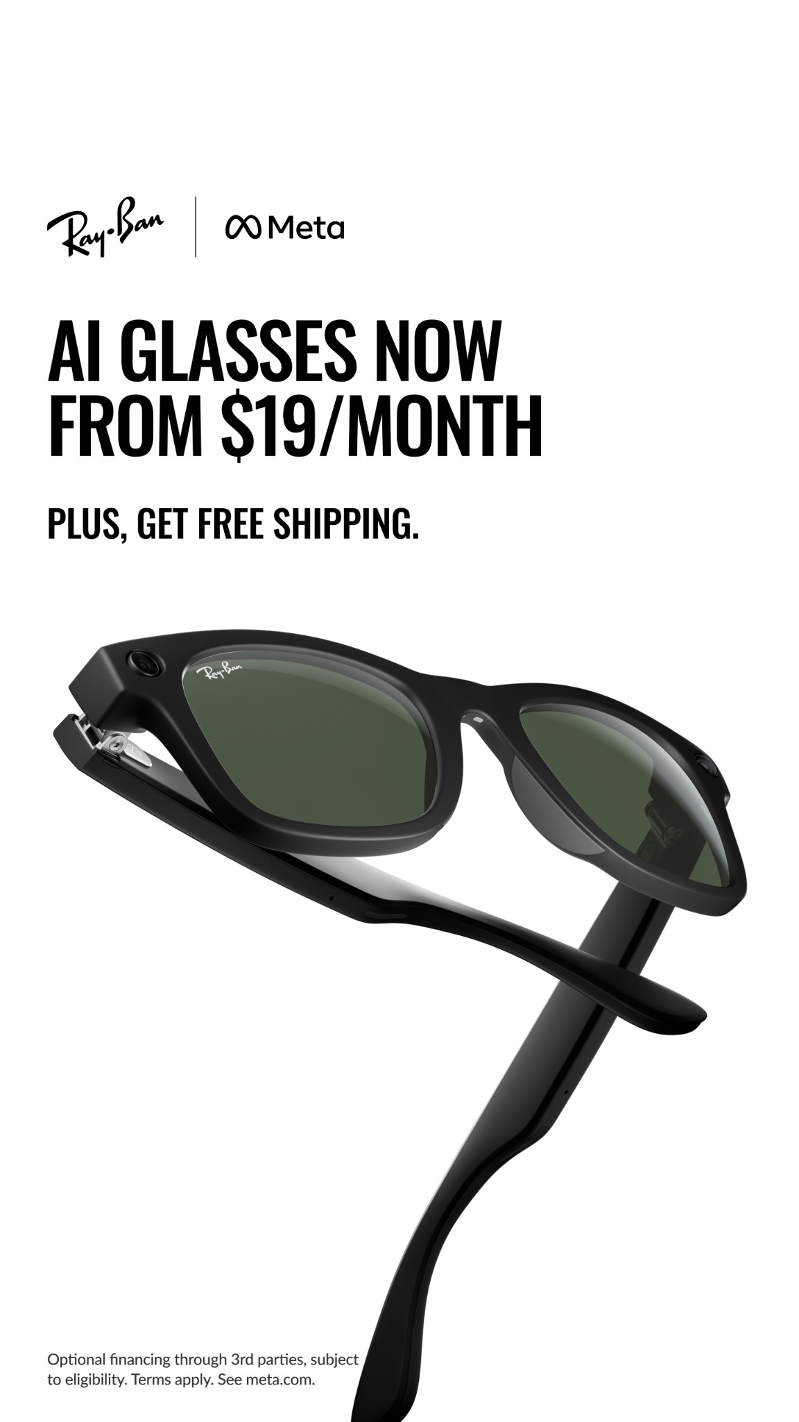 Ray-Ban Meta Facebook ad
