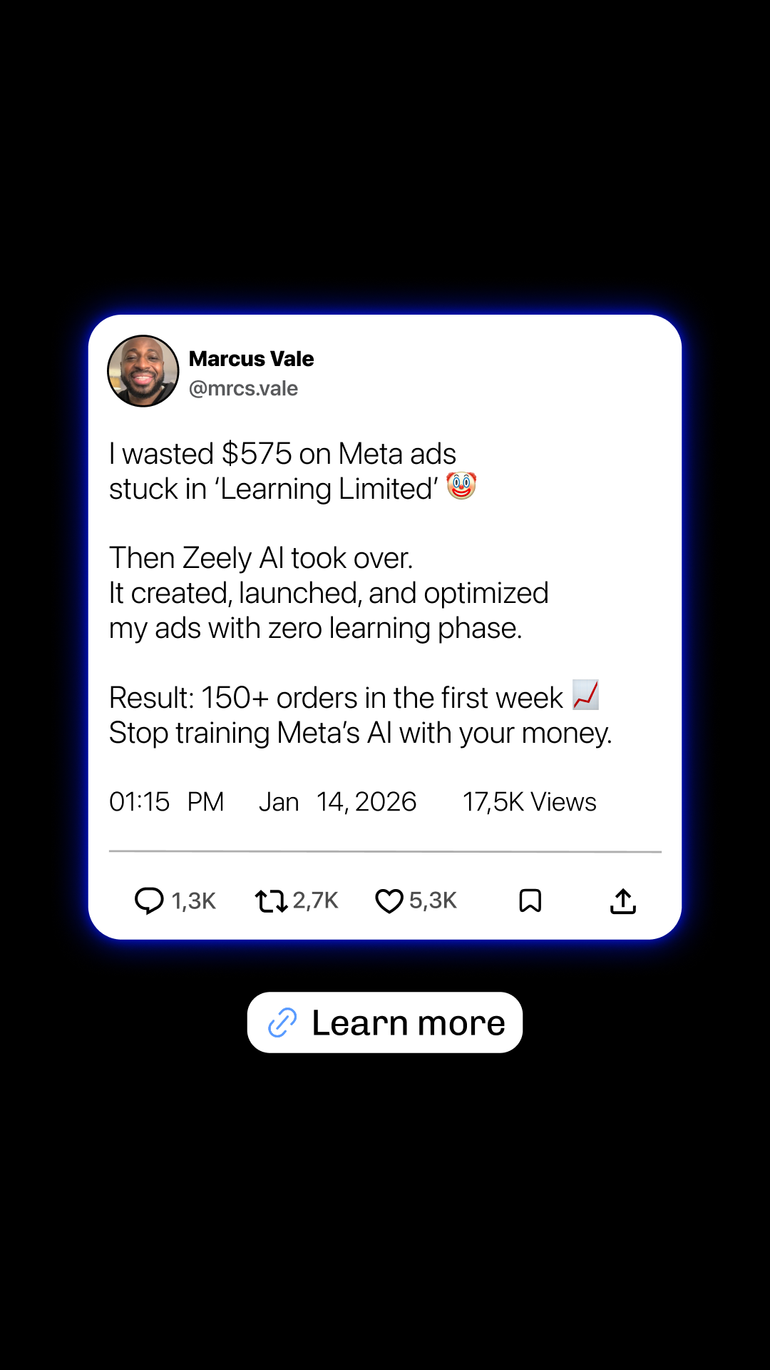Zeely Facebook ad