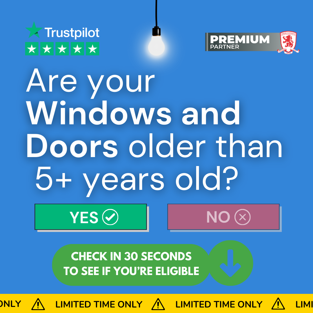 Signature Windows & Doors Facebook ad: Get Your £2500 Window & Door Funding Now