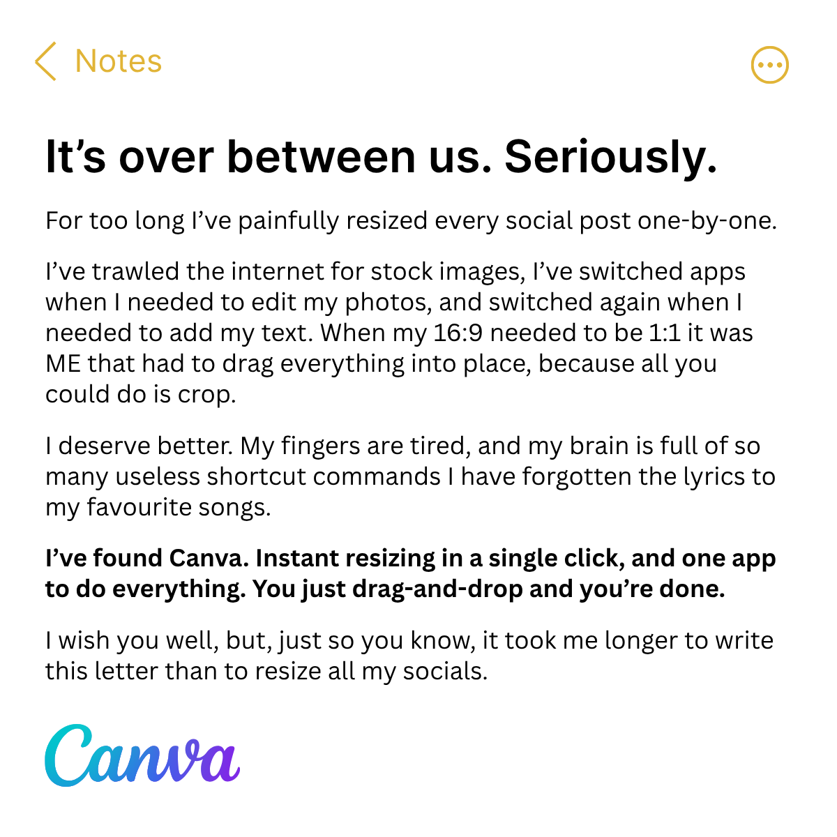 Canva Facebook ad