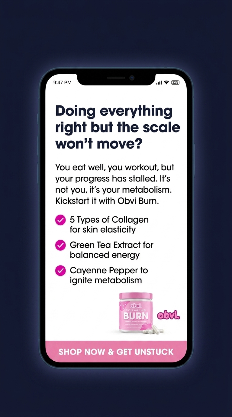 Obvi Health Facebook ad