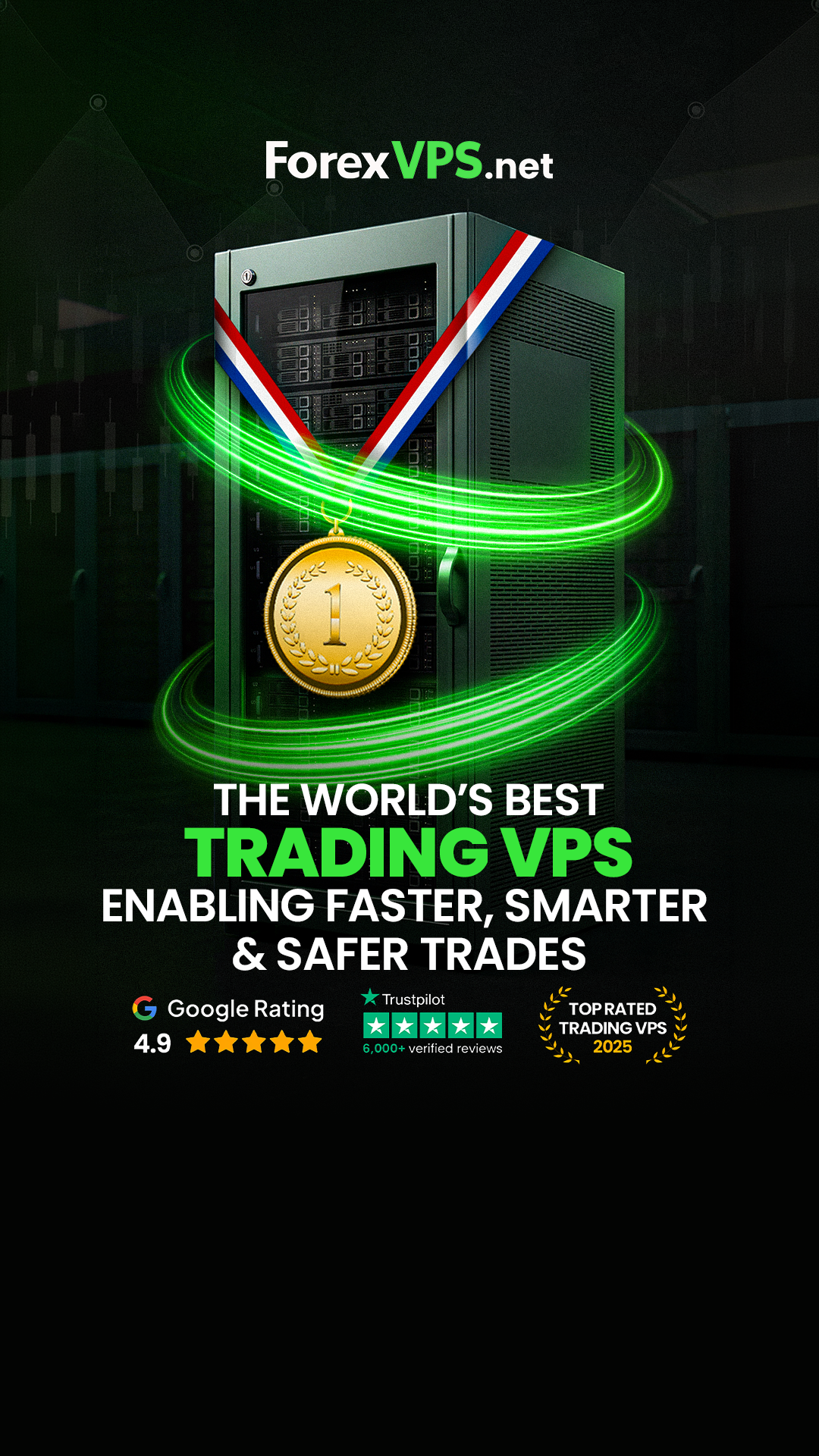 ForexVPS.net Facebook ad: VPS Optimized for Traders