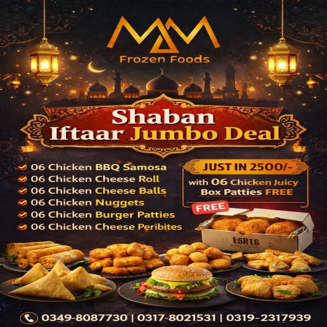 MM Frozen Foods Facebook ad: Shaban Special Iftaar & Sehri Deal
