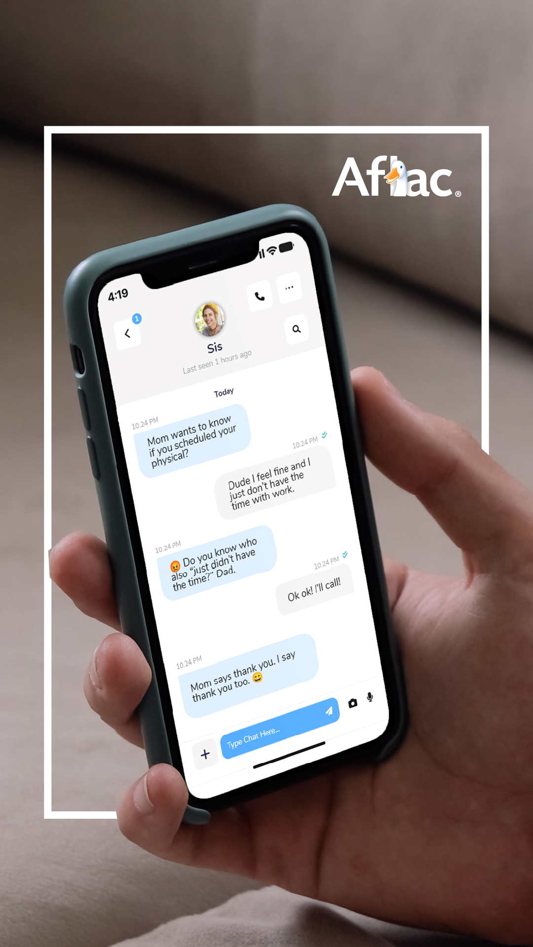 Aflac Facebook ad