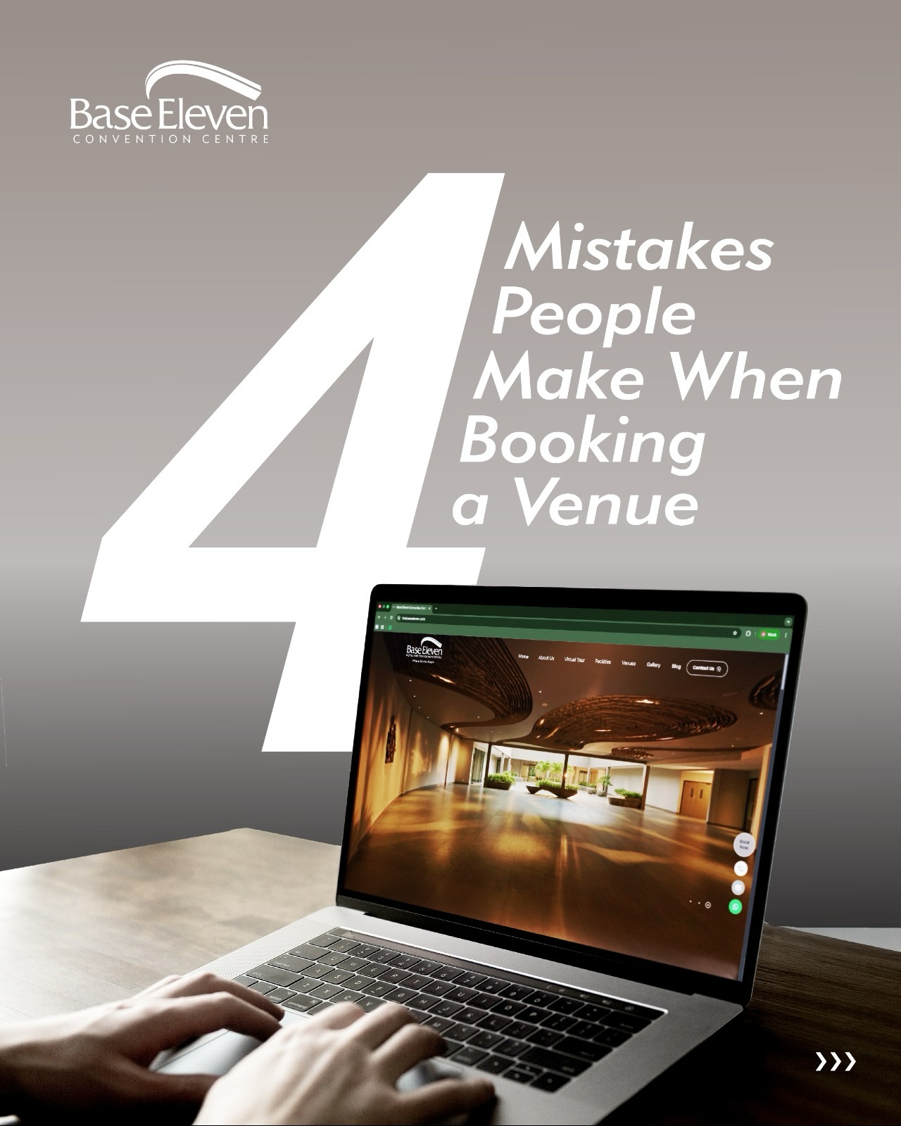 Base Eleven Convention Centre Facebook ad: Planning an event?