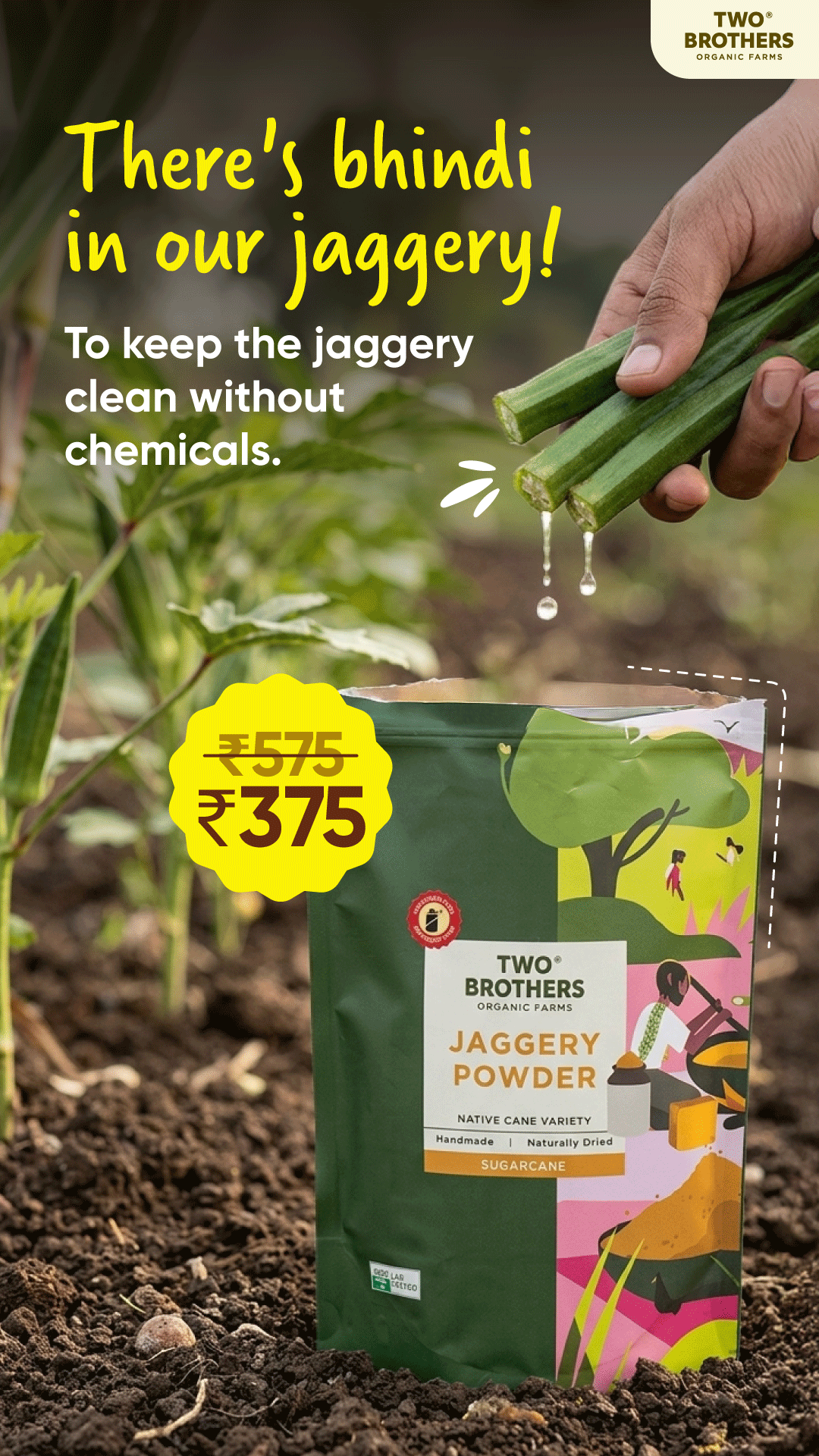 Two Brothers Organic Farms Facebook ad